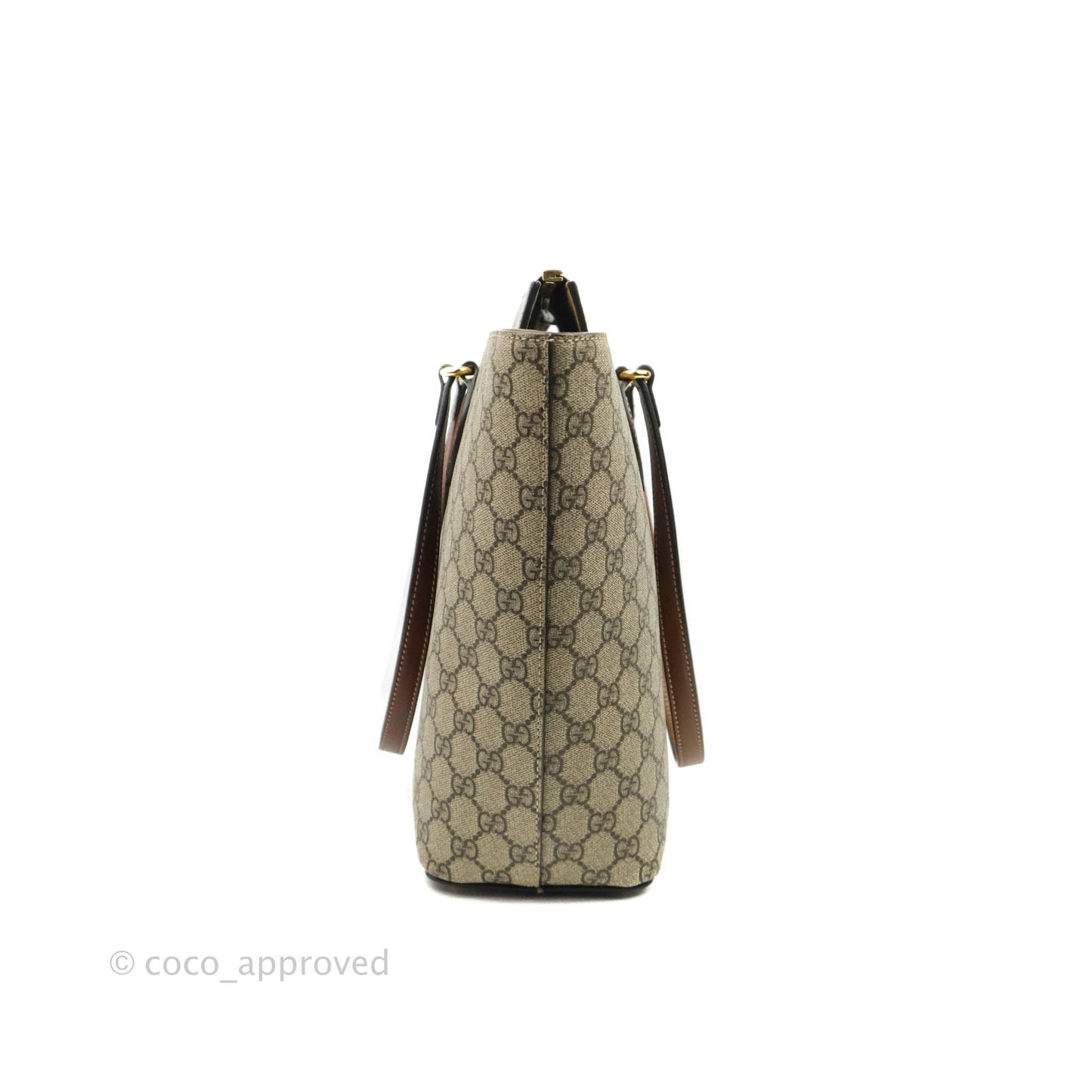 Gucci Monogram Canvas Brown Shopping Tote