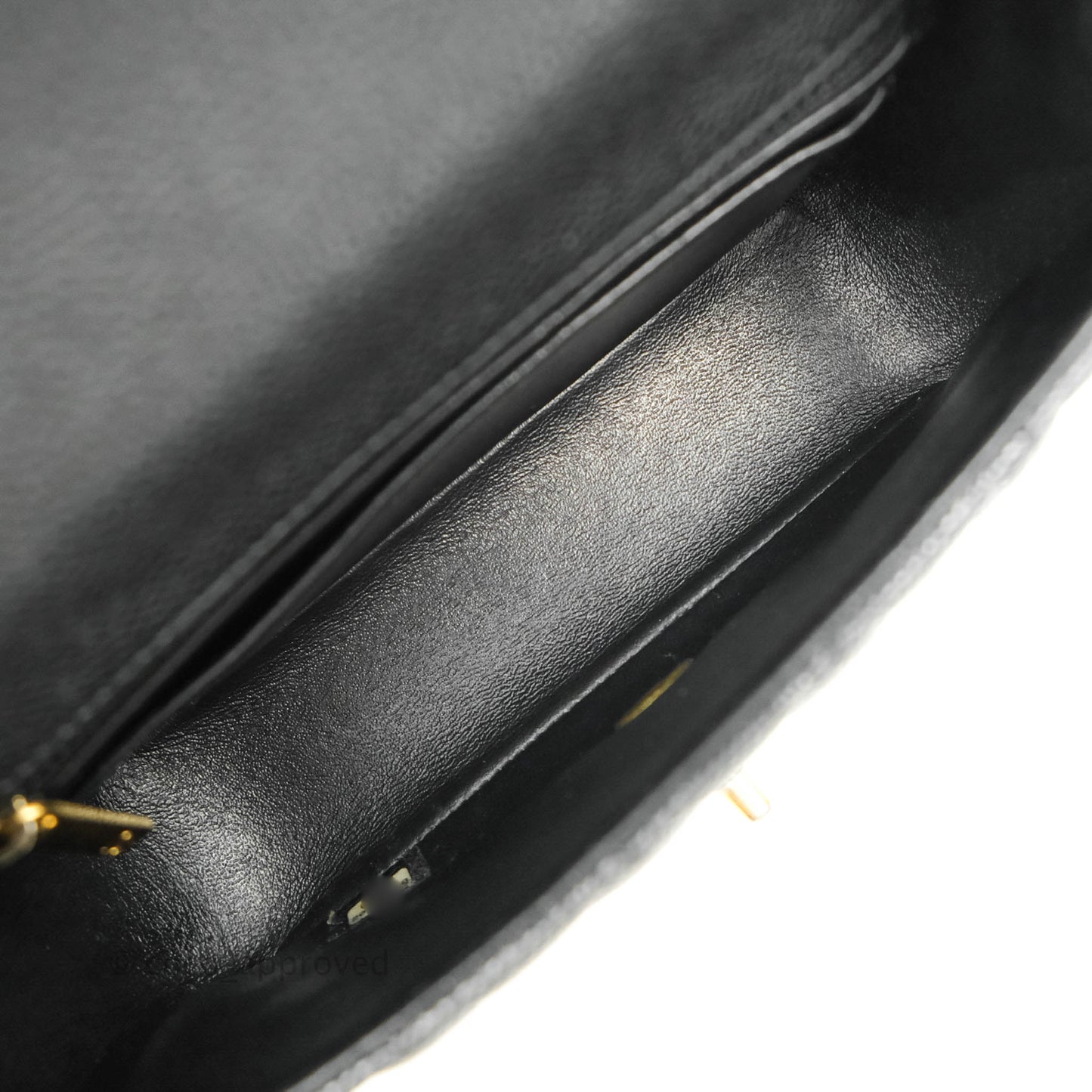 Chanel Quilted Mini Rectangular Black Caviar Gold Hardware