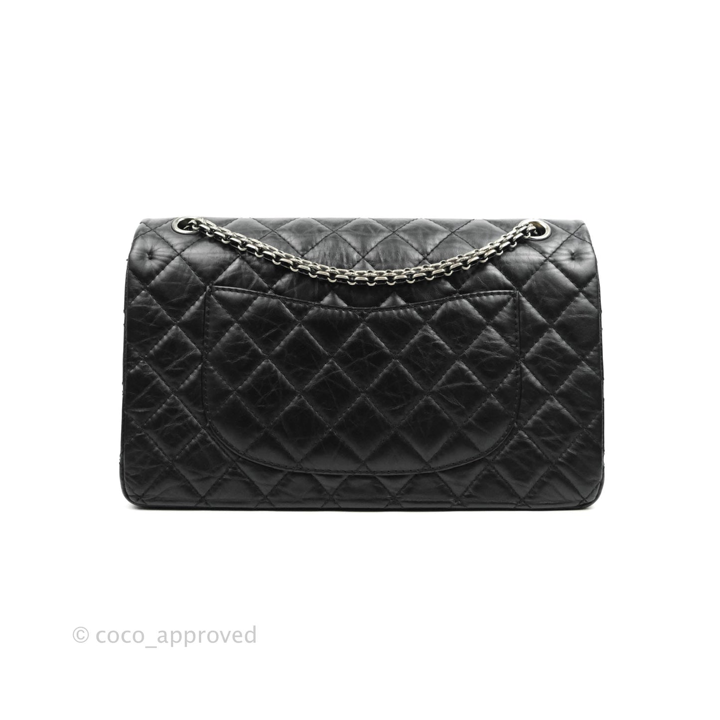 Chanel Quilted Reissue 226 Flap Black Aged Calfskin Ruthenium Hardware