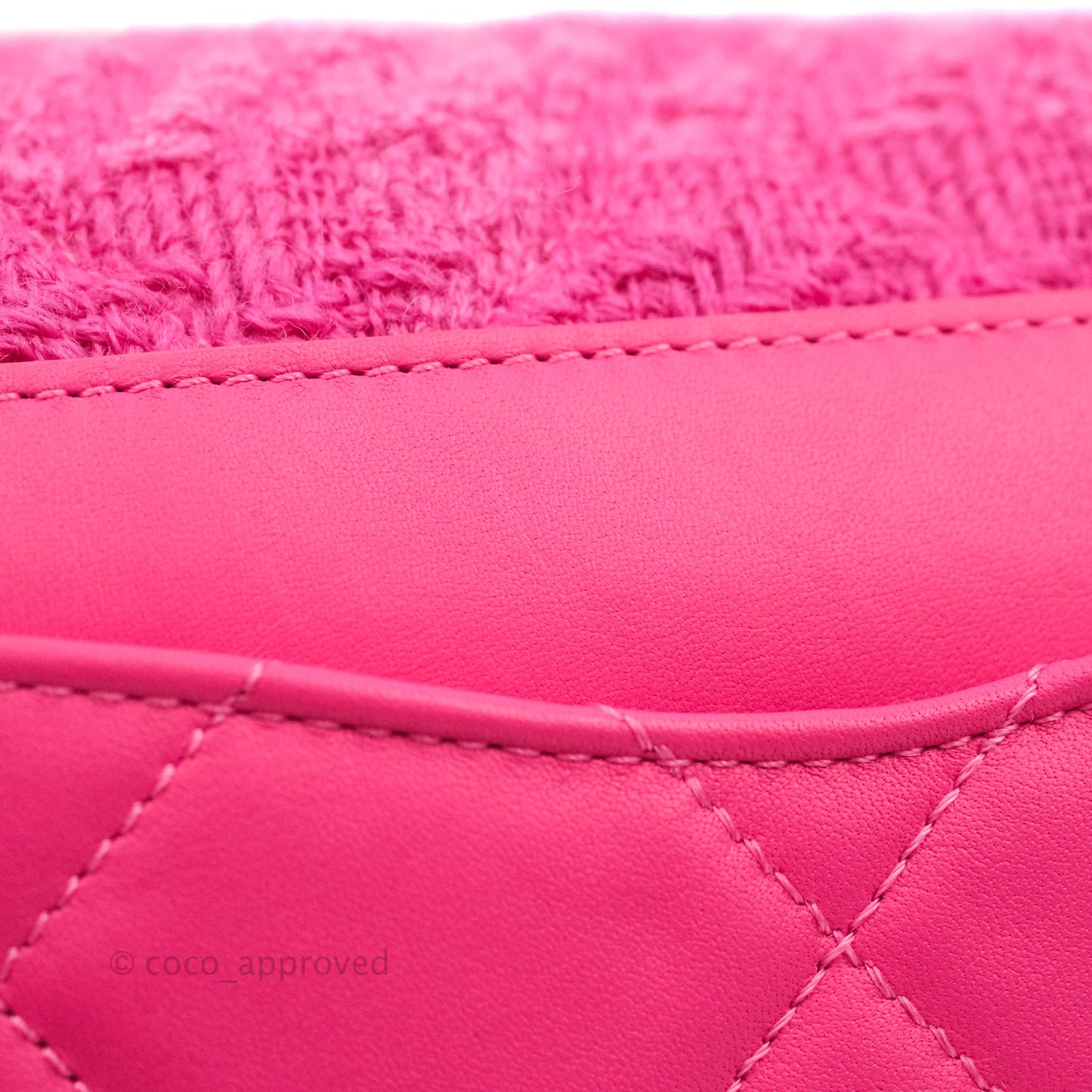 Chanel 19 Quilted Pink Tweed Waist Bag Mixed Hardware