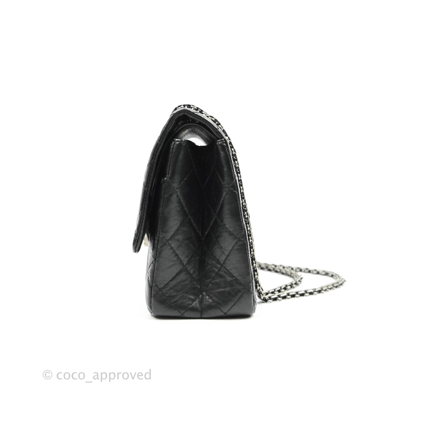 Chanel Quilted Reissue 226 Flap Black Aged Calfskin Ruthenium Hardware