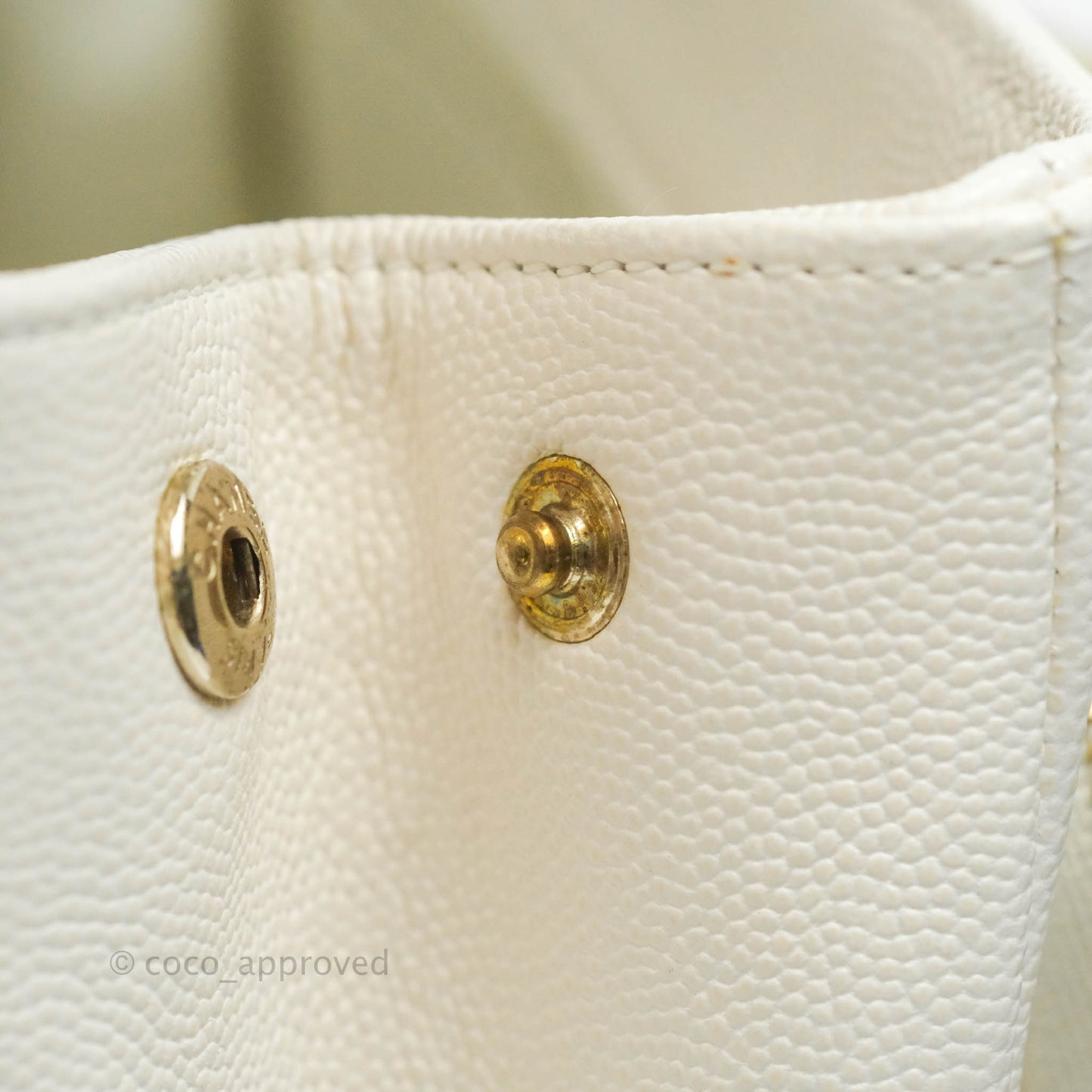 Chanel Quilted Medium Business Affinity Flap White Caviar Gold Hardware