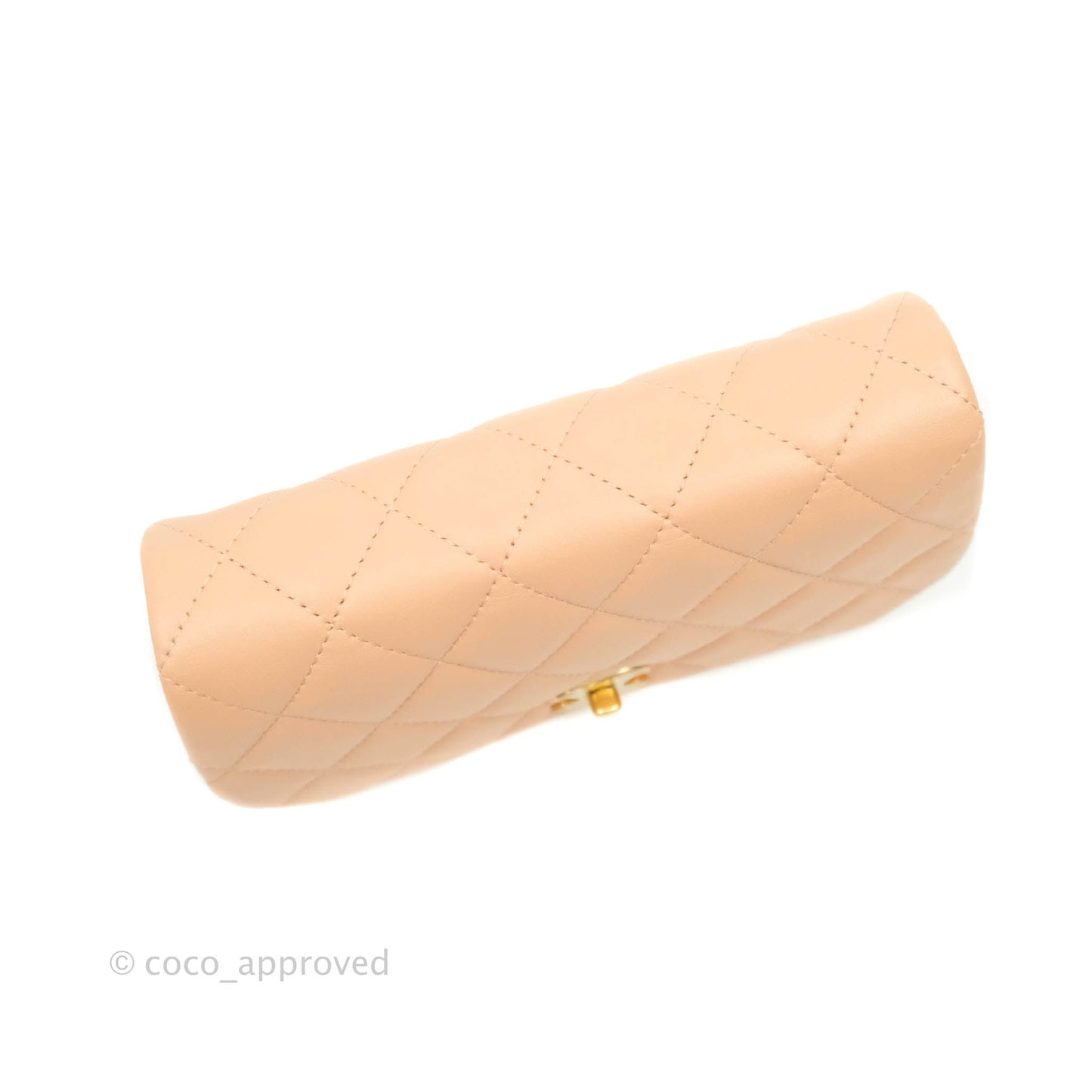 Chanel Clutch with Chain Beige Calfskin Aged Gold Hardware 21B