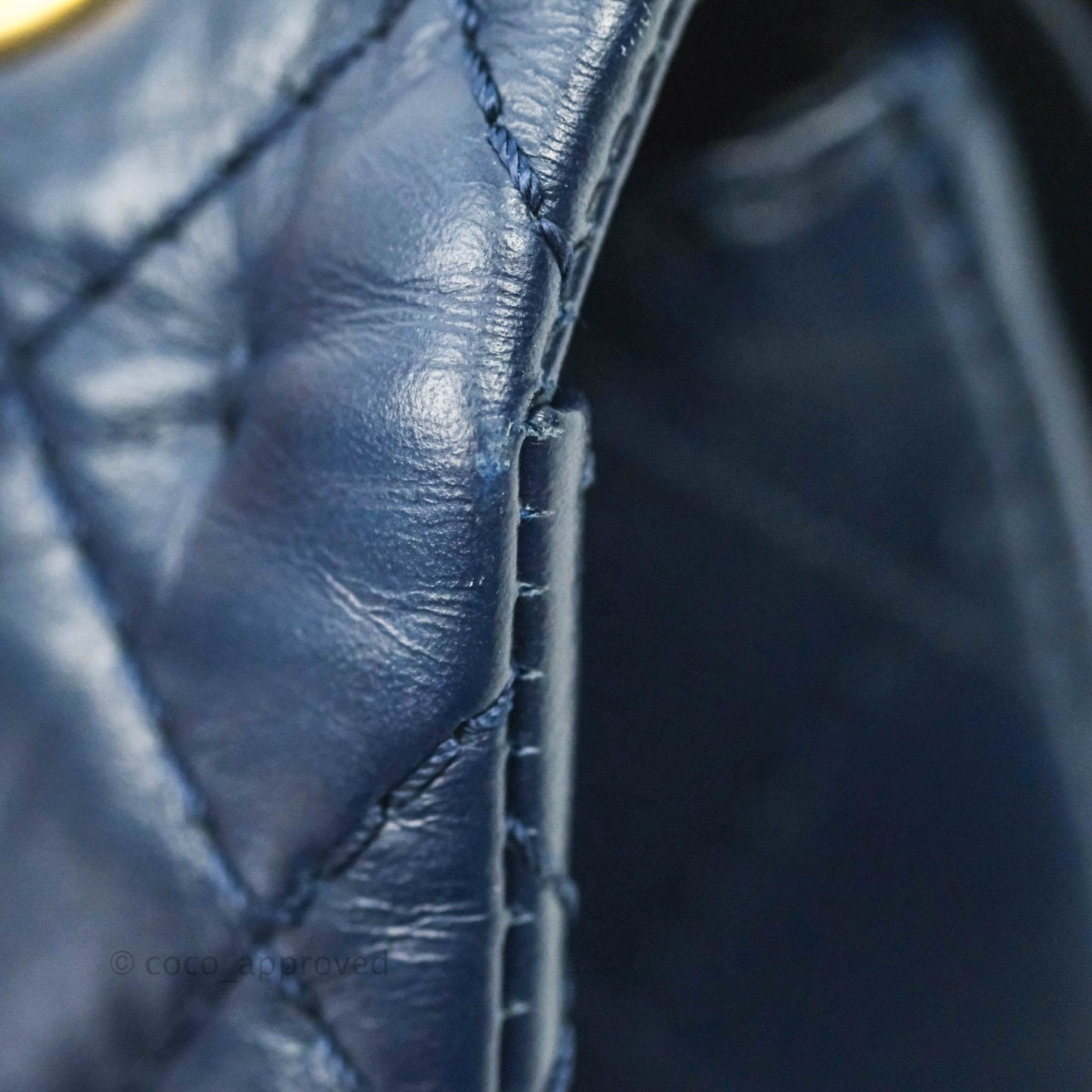 Chanel Reissue Quilted Navy Aged Calfskin Aged Gold Hardware 225
