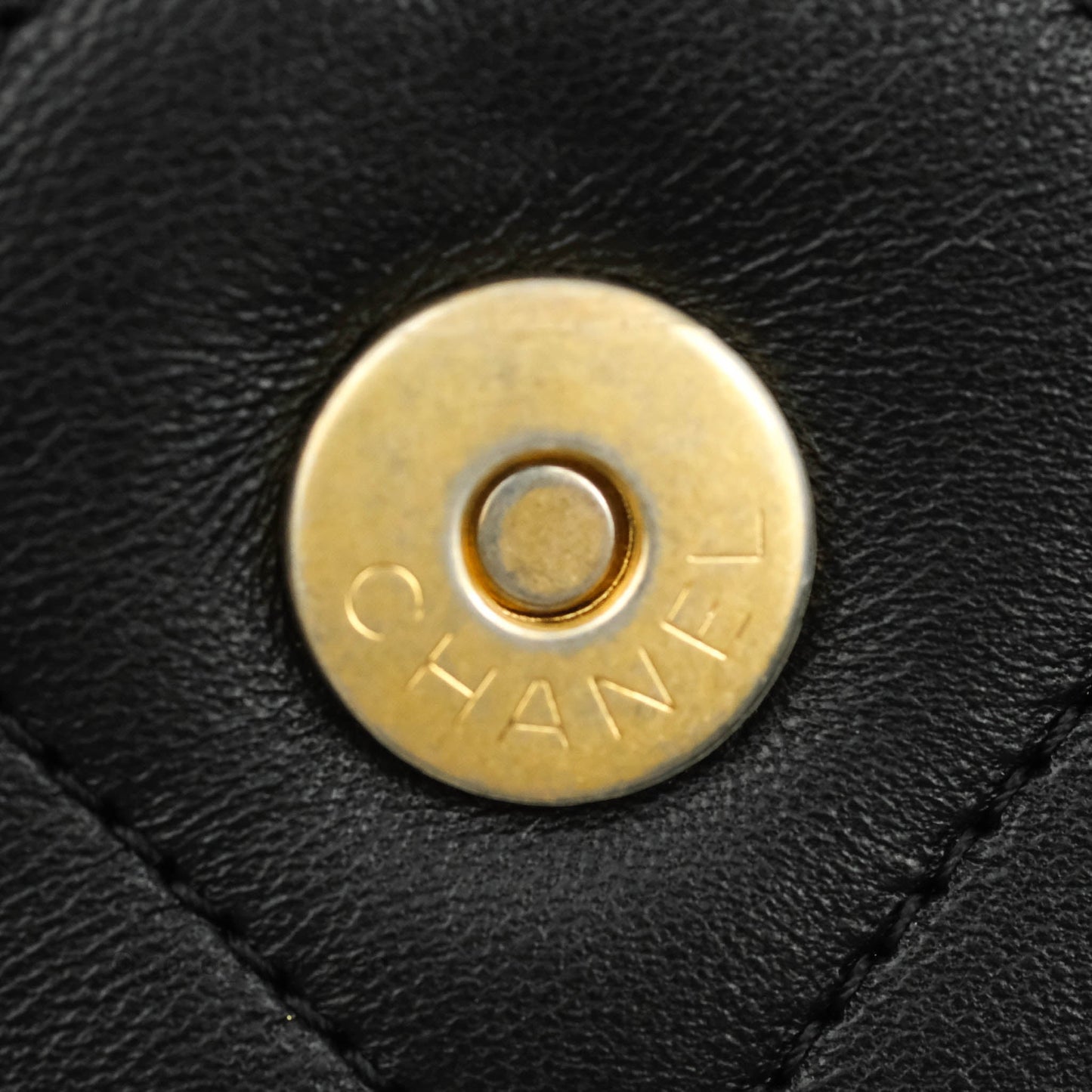 Chanel A Real Catch Quilted Flap Bag Black Aged Gold Hardware