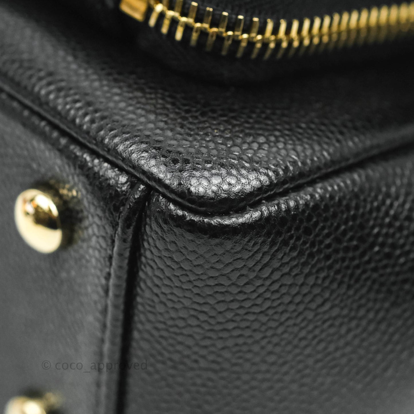 Chanel Small Quilted Business Affinity Flap Black Caviar Gold Hardware