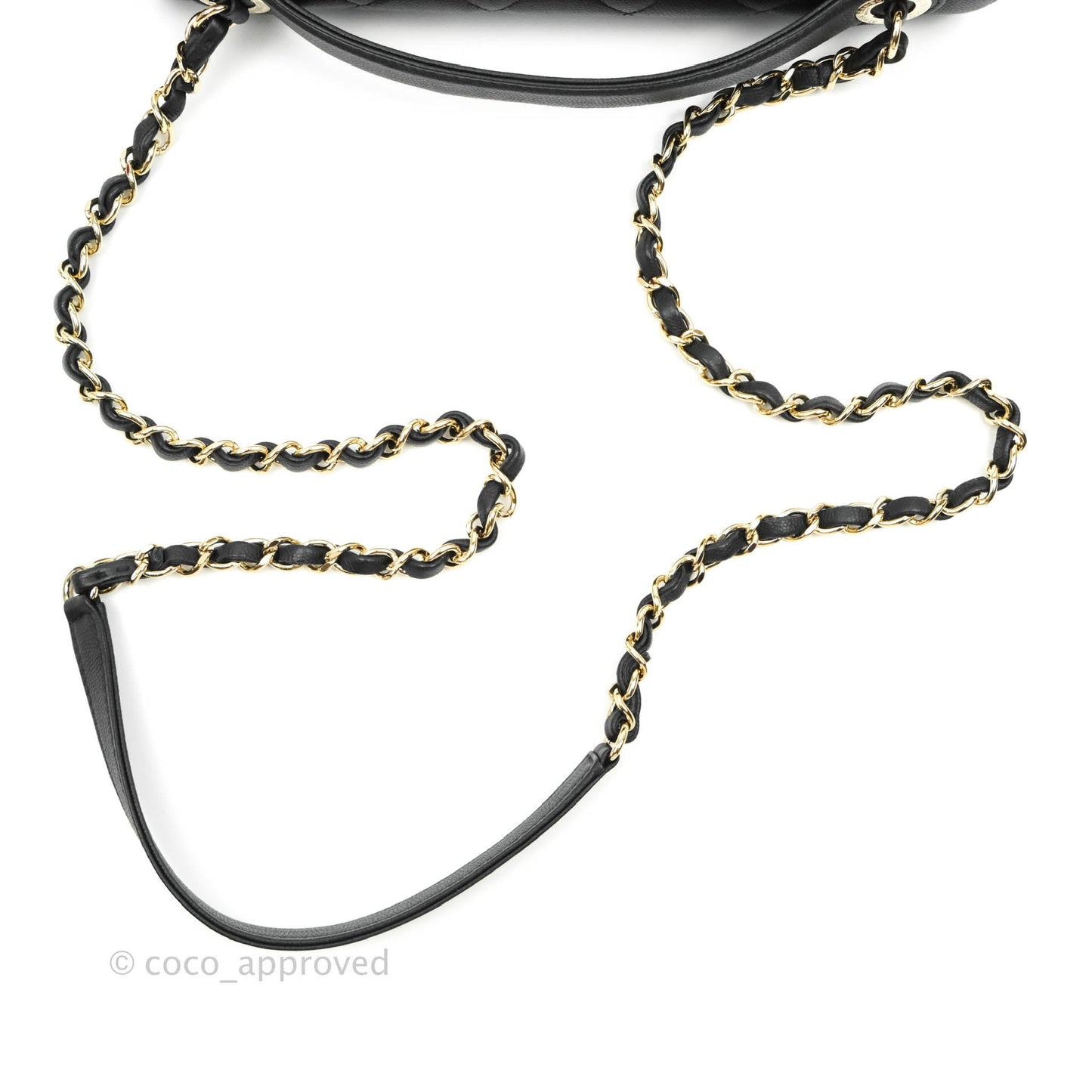 Chanel Quilted Large Business Affinity Flap Black Caviar Gold Hardware