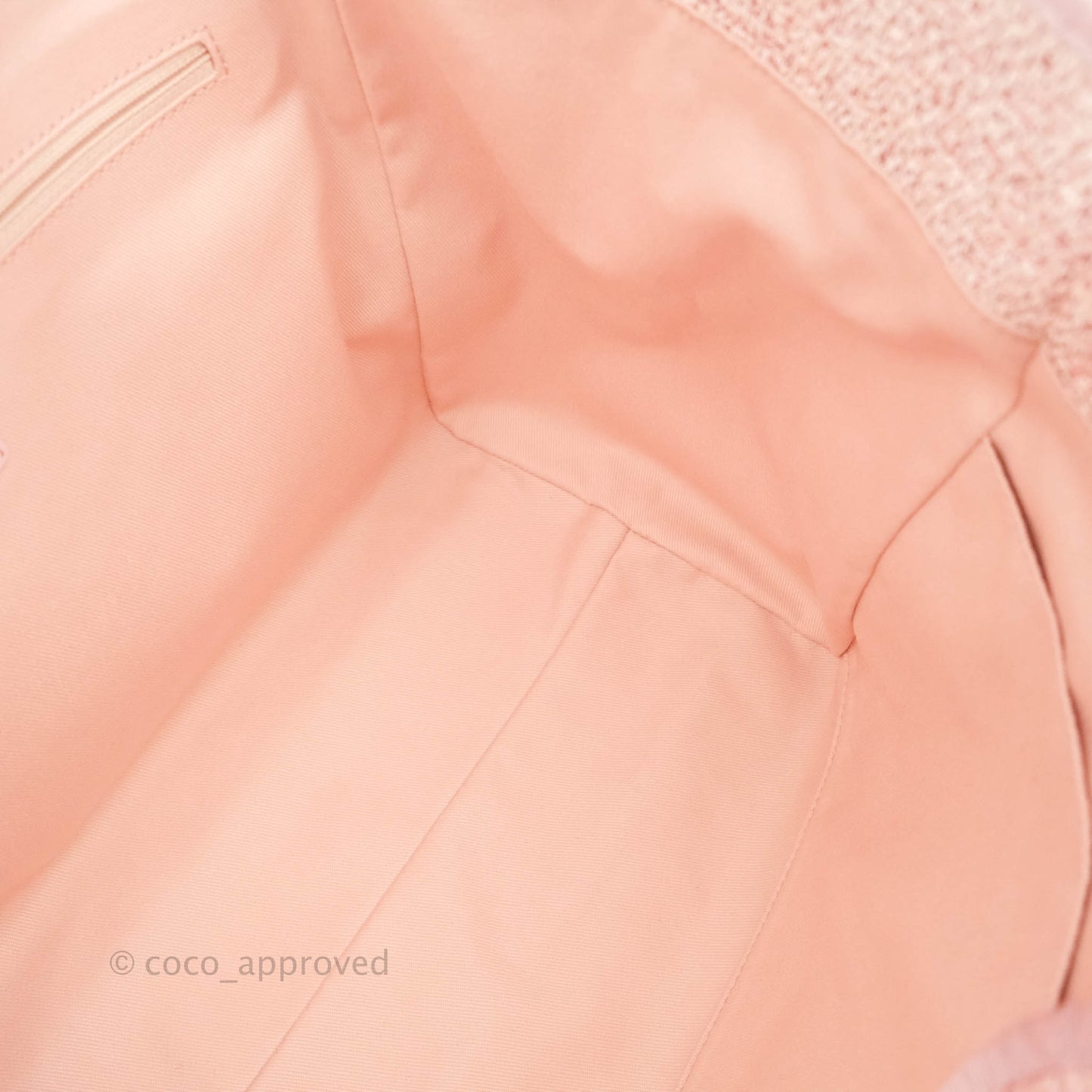 Chanel Large Deauville Pink Canvas Gold Hardware 19C