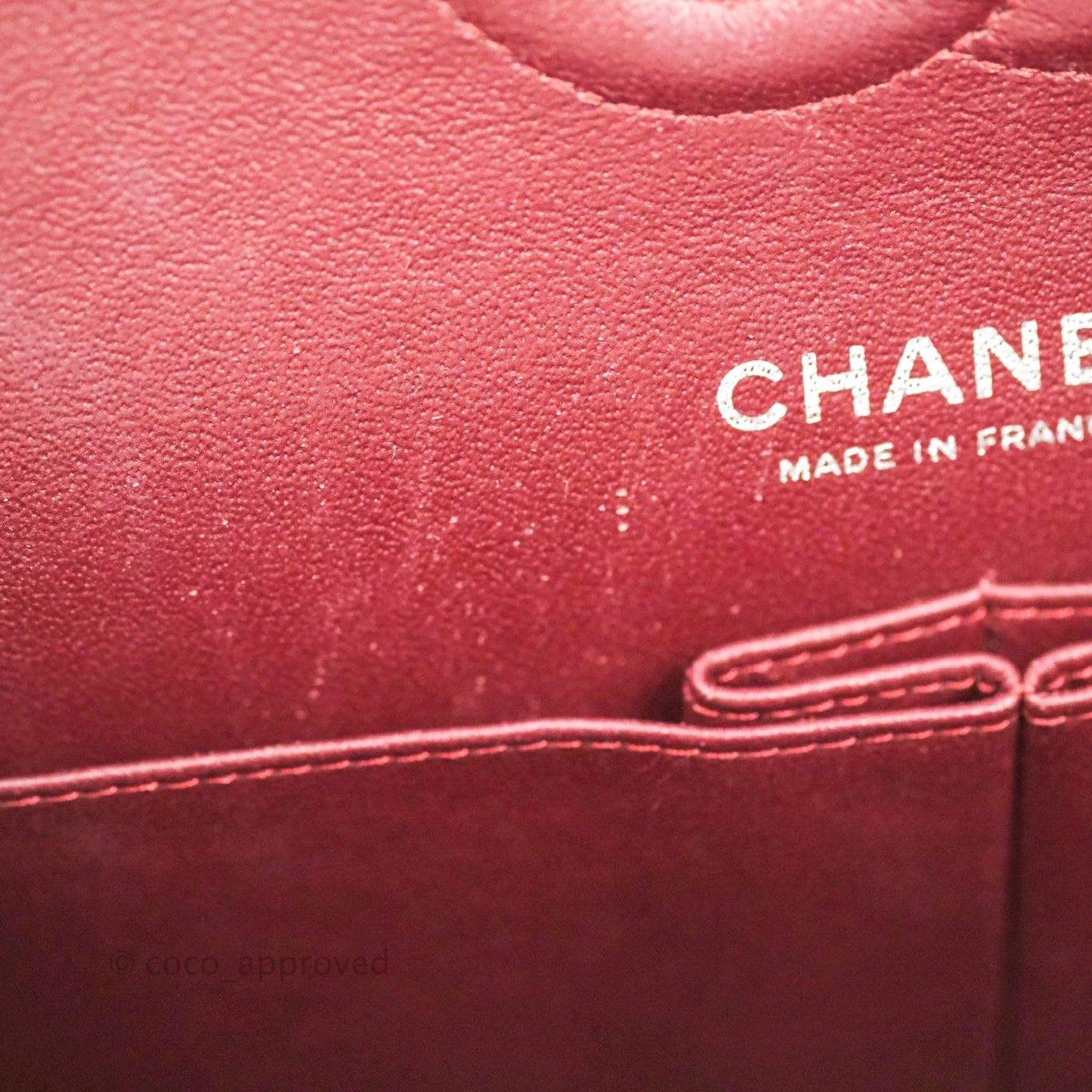 Chanel Classic M/L Medium Double Flap Black Lambskin Silver Hardware