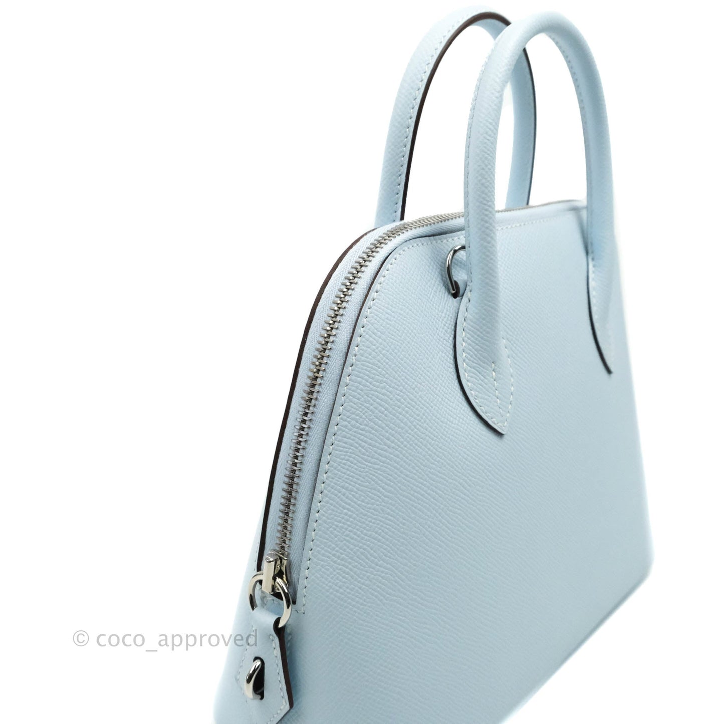 Hermès Bolide 25 Bleu Brume Epsom Palladium Hardware