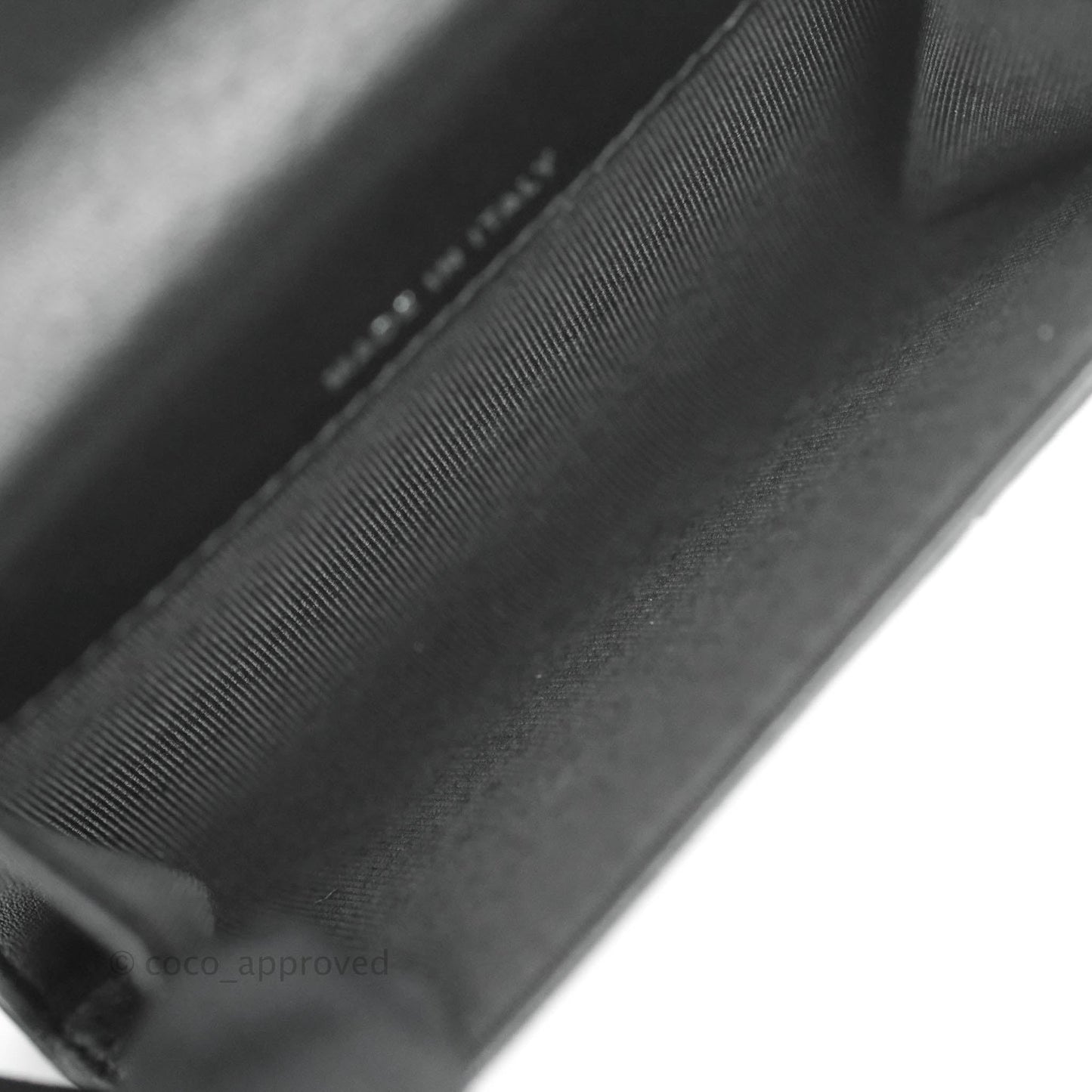Chanel Quilted Flap Card Holder So Black Lambskin