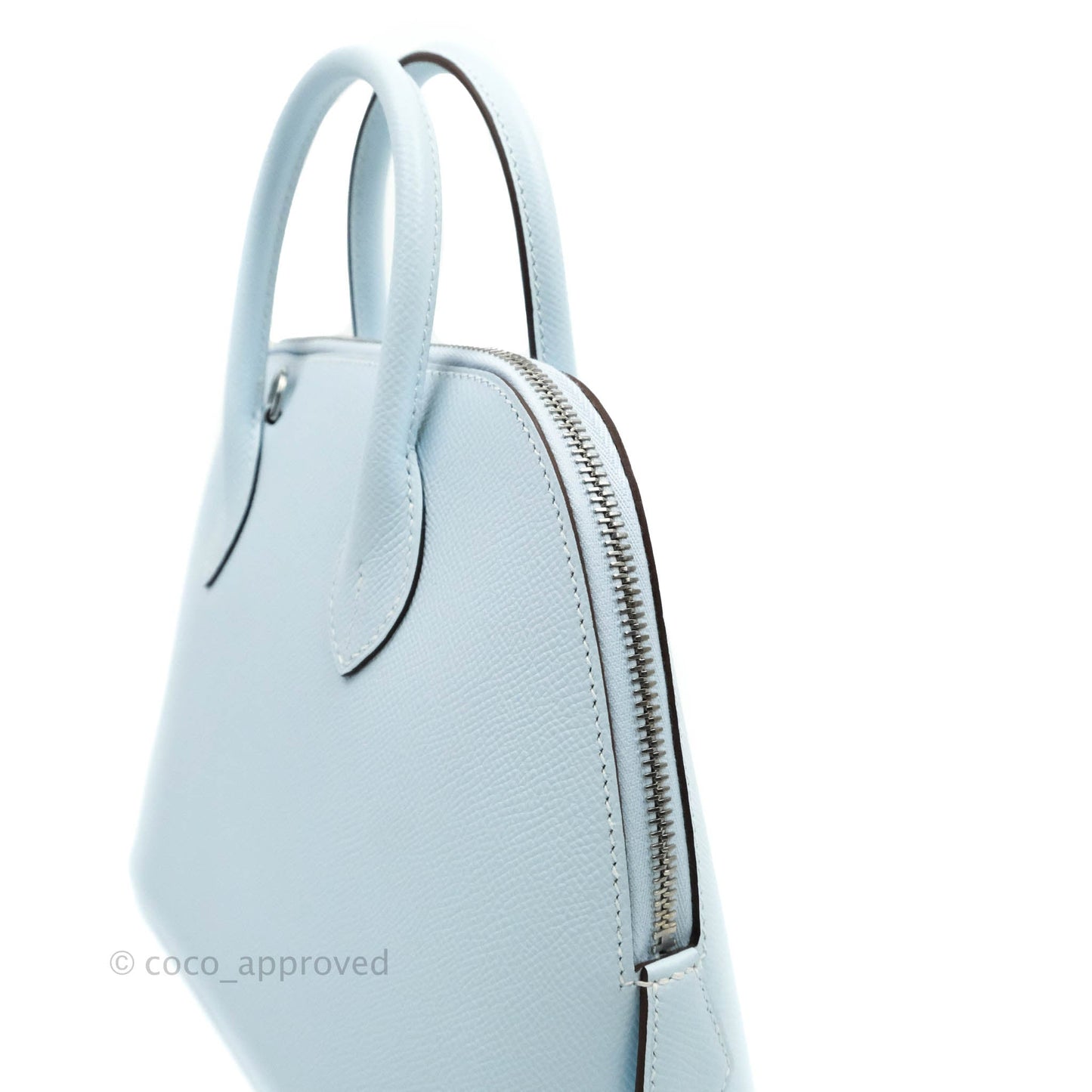 Hermès Bolide 25 Bleu Brume Epsom Palladium Hardware