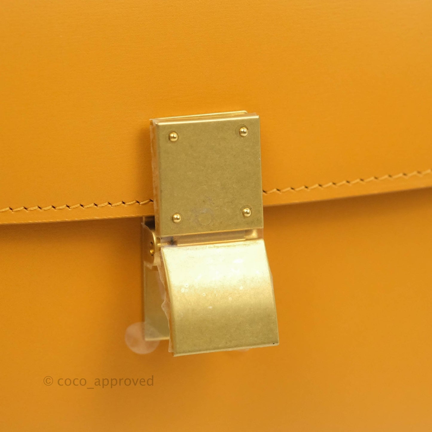 Celine Teen Classic Box Flap Sesame Calfskin