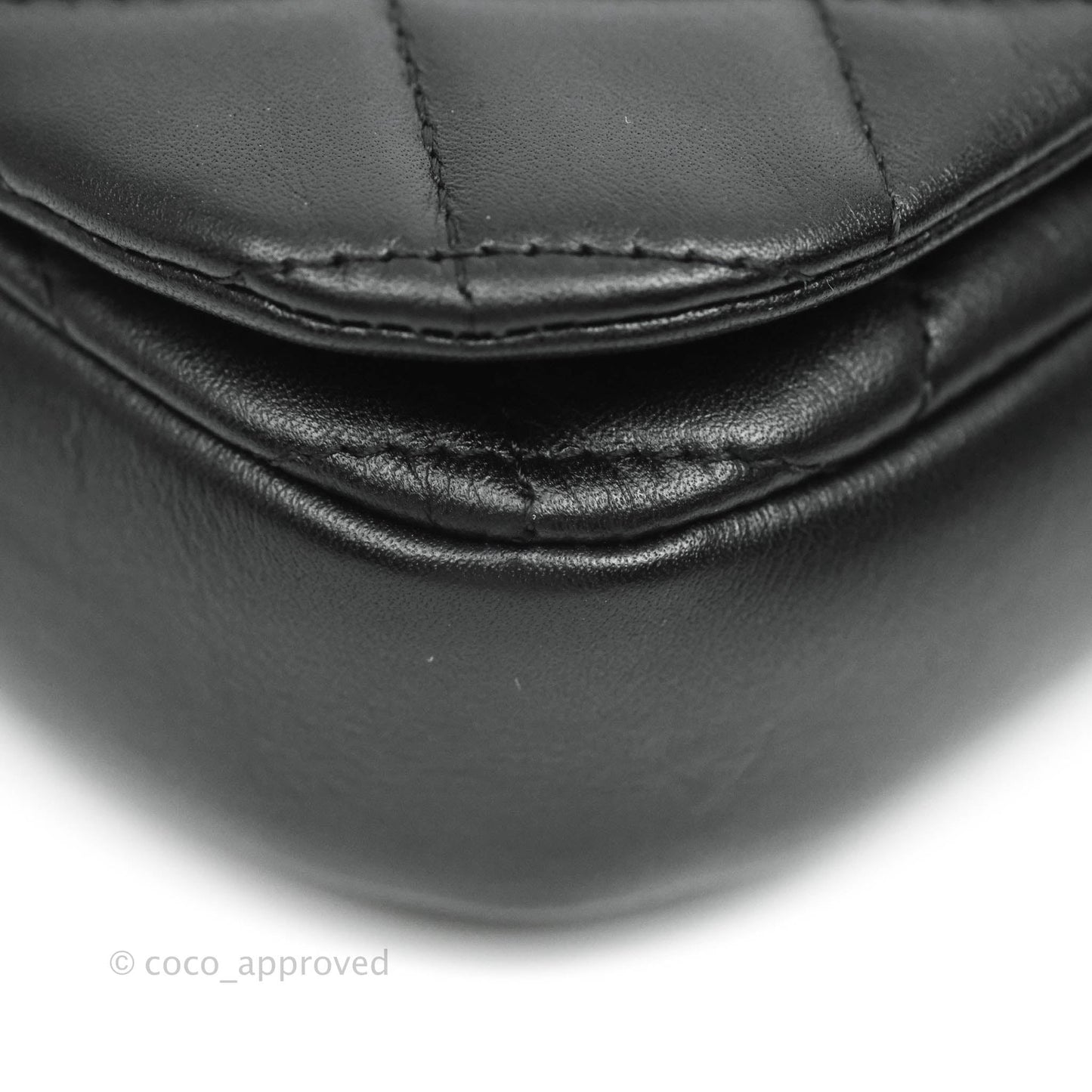 Chanel Clutch with Chain Black Calfskin Aged Gold Hardware