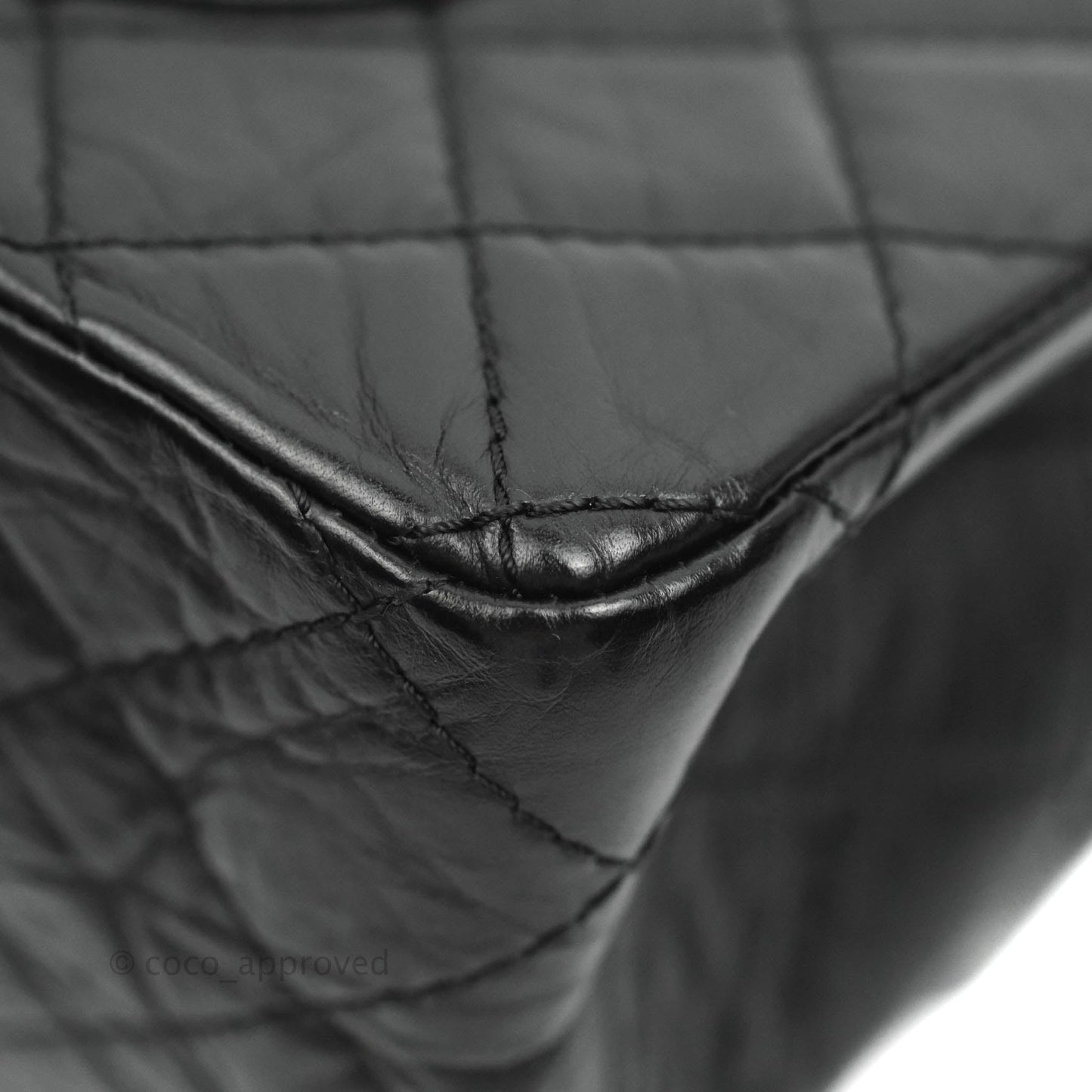 Chanel Quilted Reissue 226 Flap Black Aged Calfskin Ruthenium Hardware