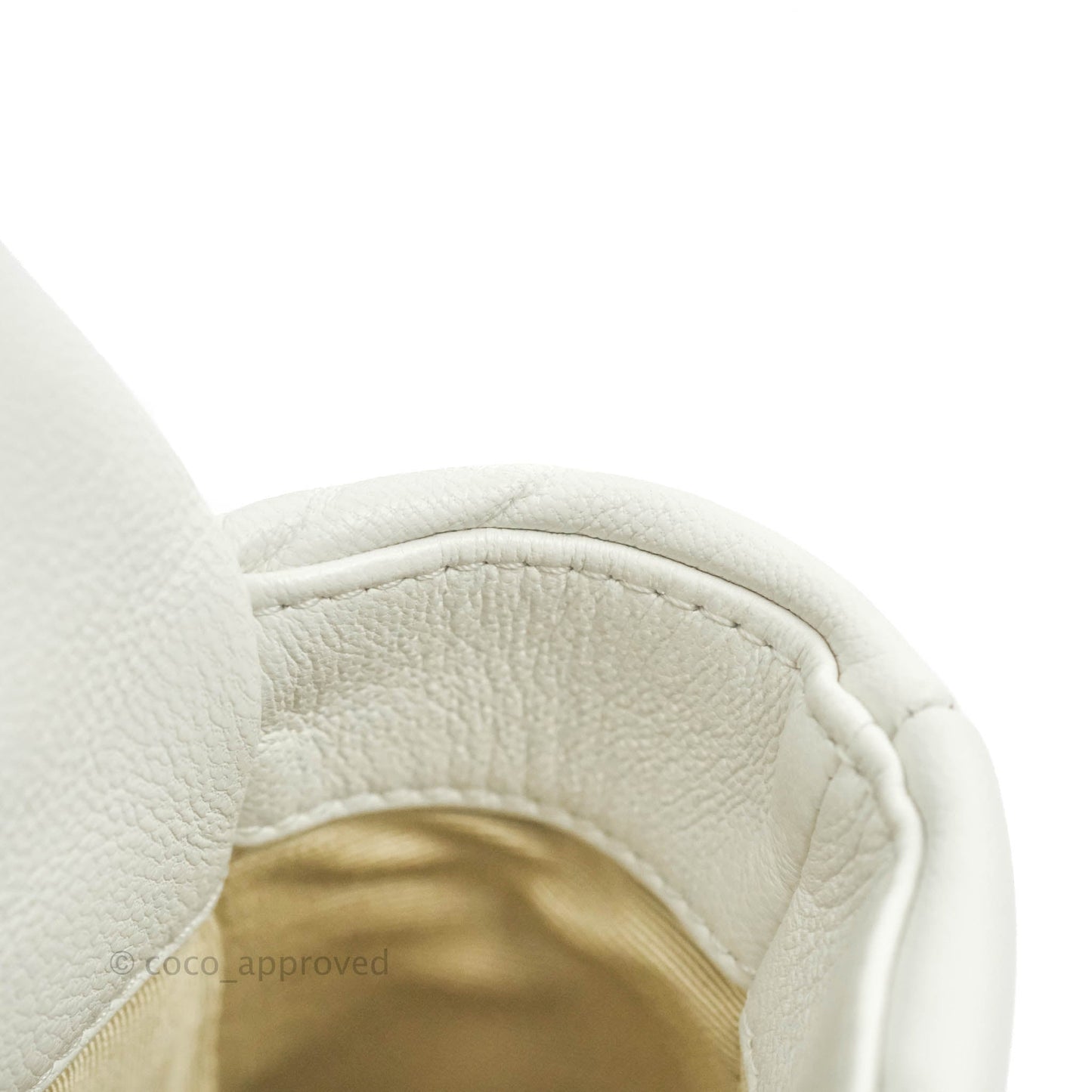 Chanel 19 Small White Goatskin Mixed Hardware 20A
