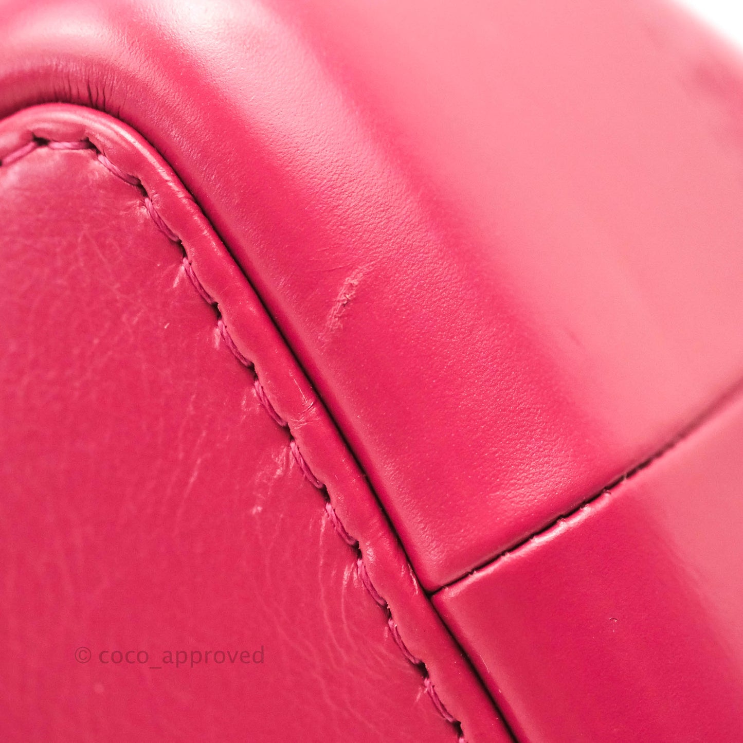 Chanel Gabrielle Backpack Pink Aged Calfskin Small Black