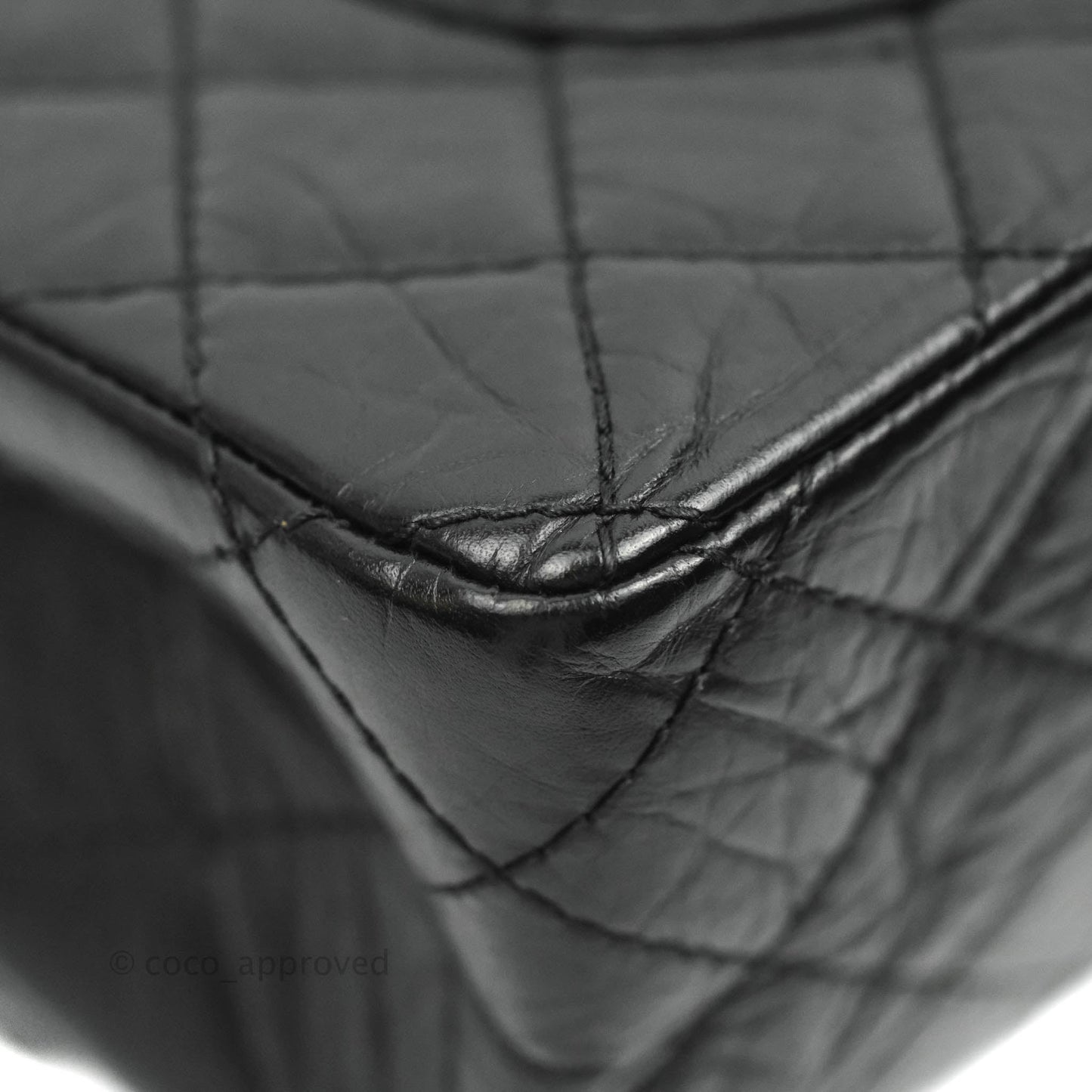 Chanel Quilted Reissue 226 Flap Black Aged Calfskin Ruthenium Hardware