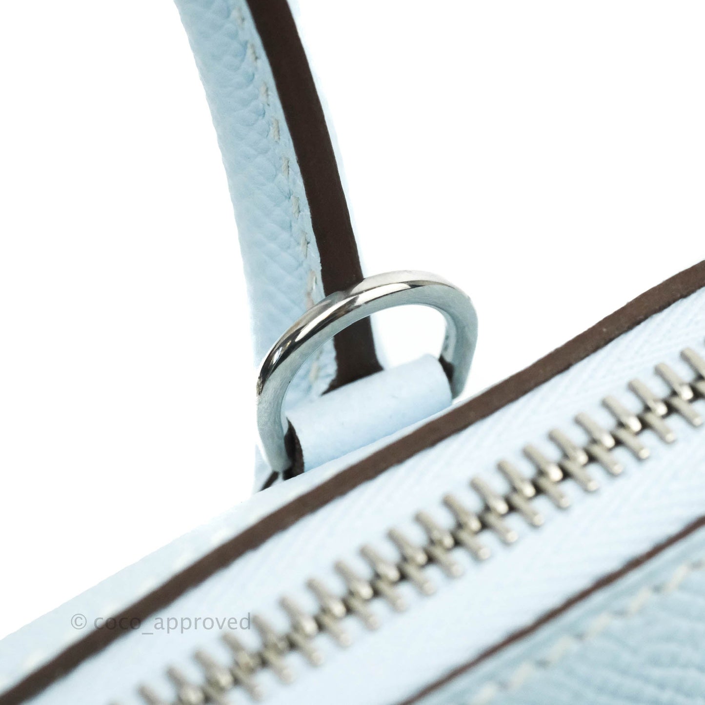 Hermès Bolide 25 Bleu Brume Epsom Palladium Hardware