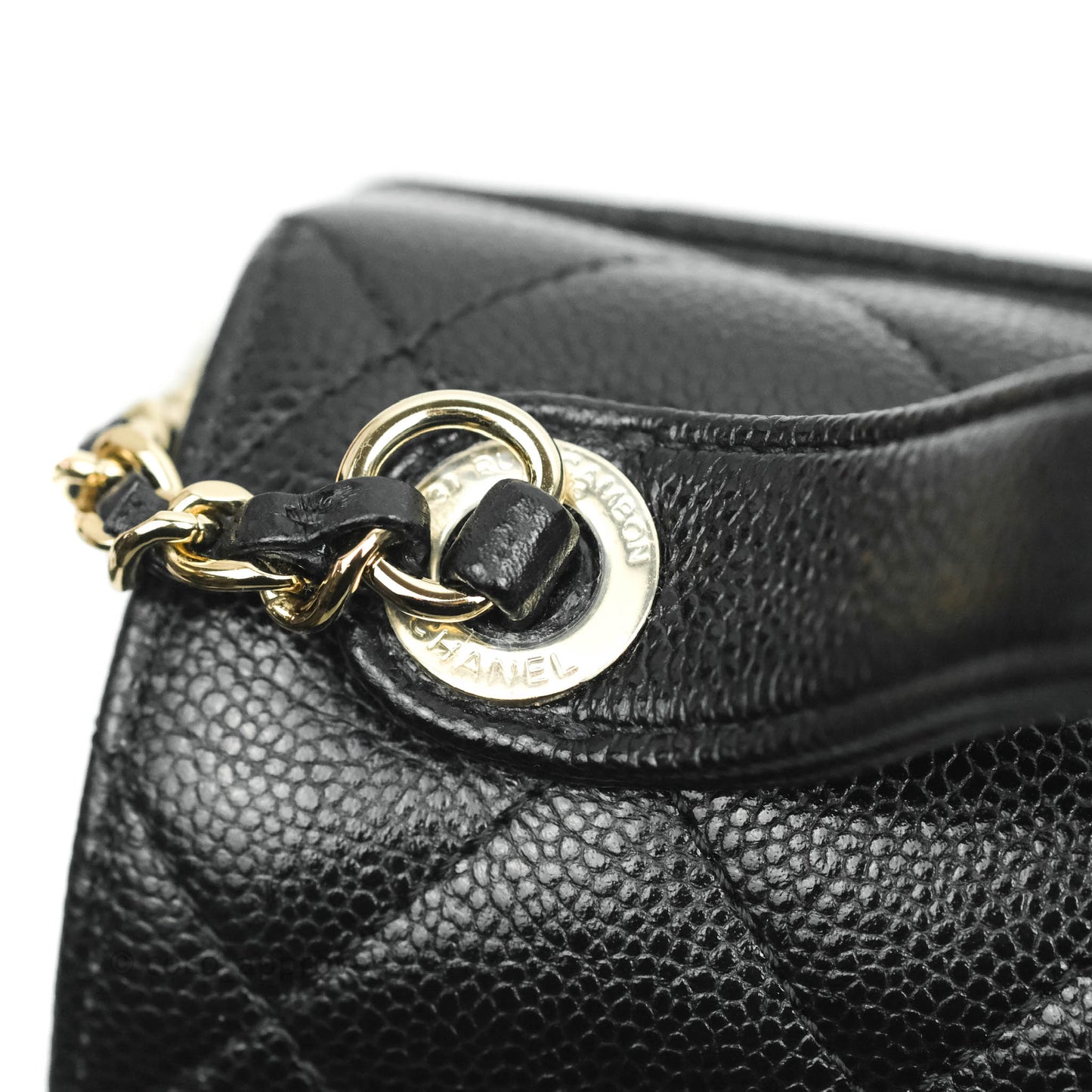 Chanel Small Quilted Business Affinity Flap Black Caviar Gold Hardware