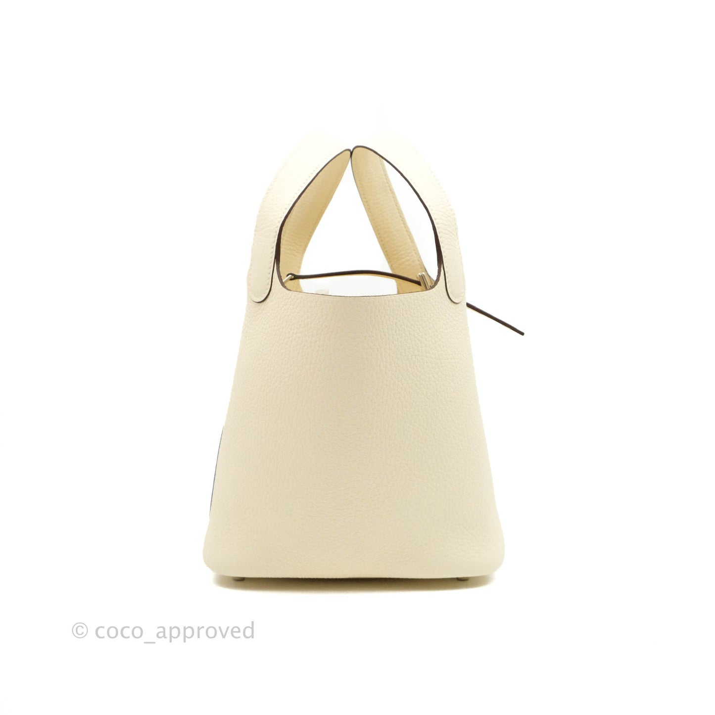 Hermès Clemence Picotin Lock 18 Nata Silver Hardware