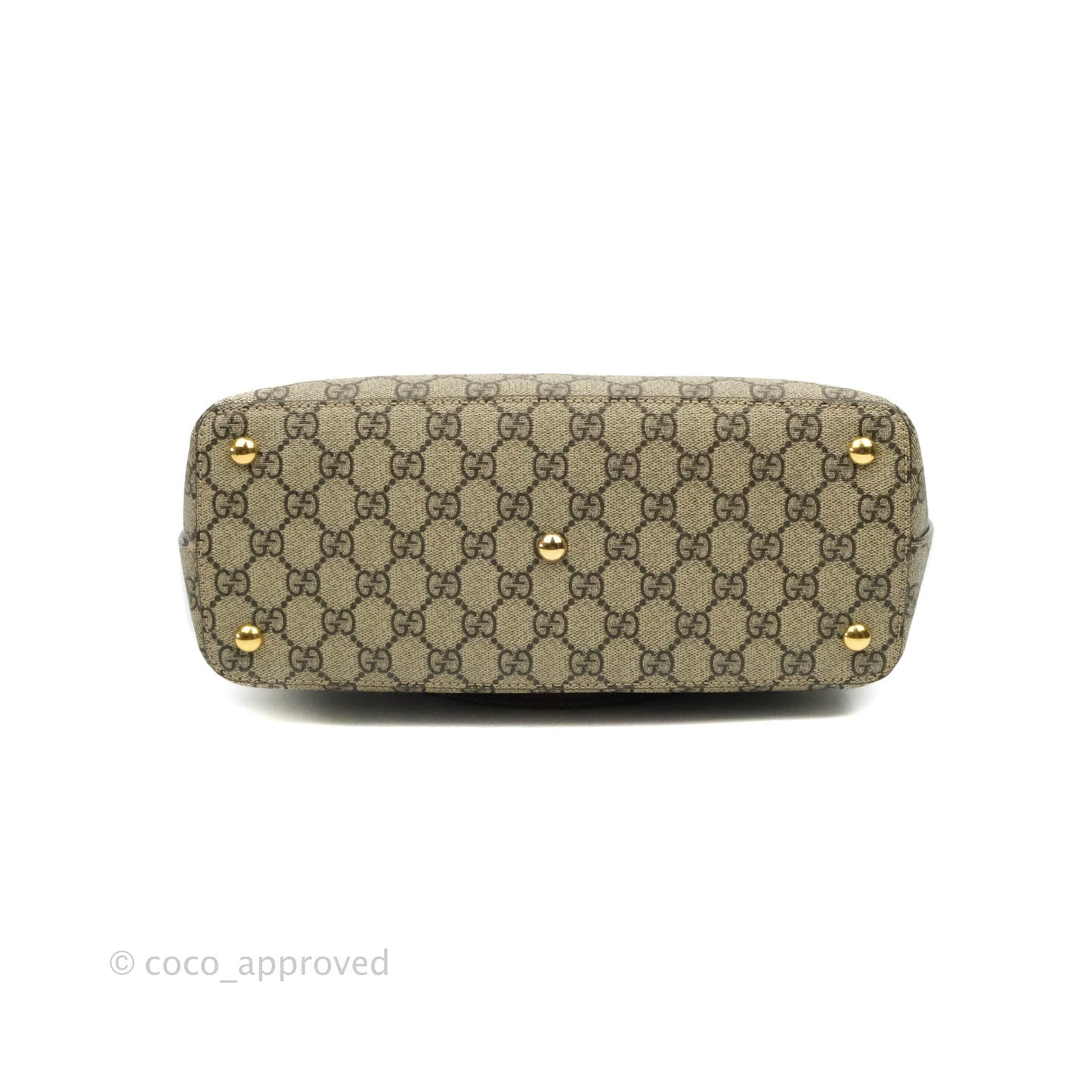 Gucci Monogram Canvas Brown Shopping Tote