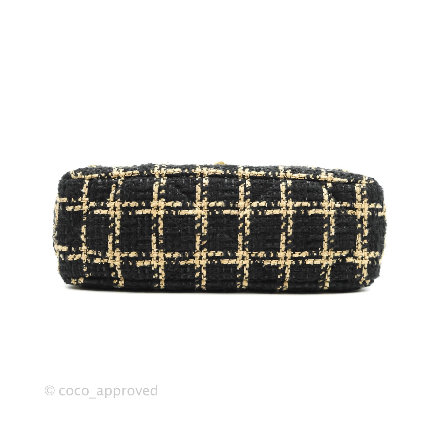 Chanel 19 Small Tweed Black Beige Mixed Hardware