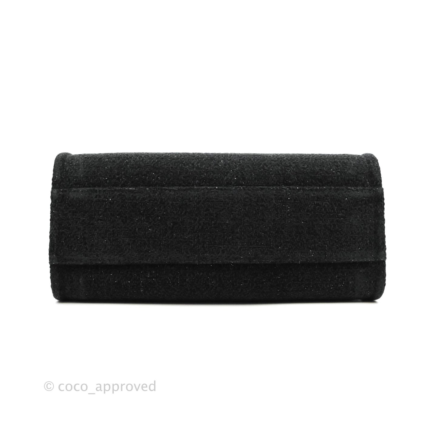Chanel Medium Deauville Black Glitter Lurex Tote Bag 19A
