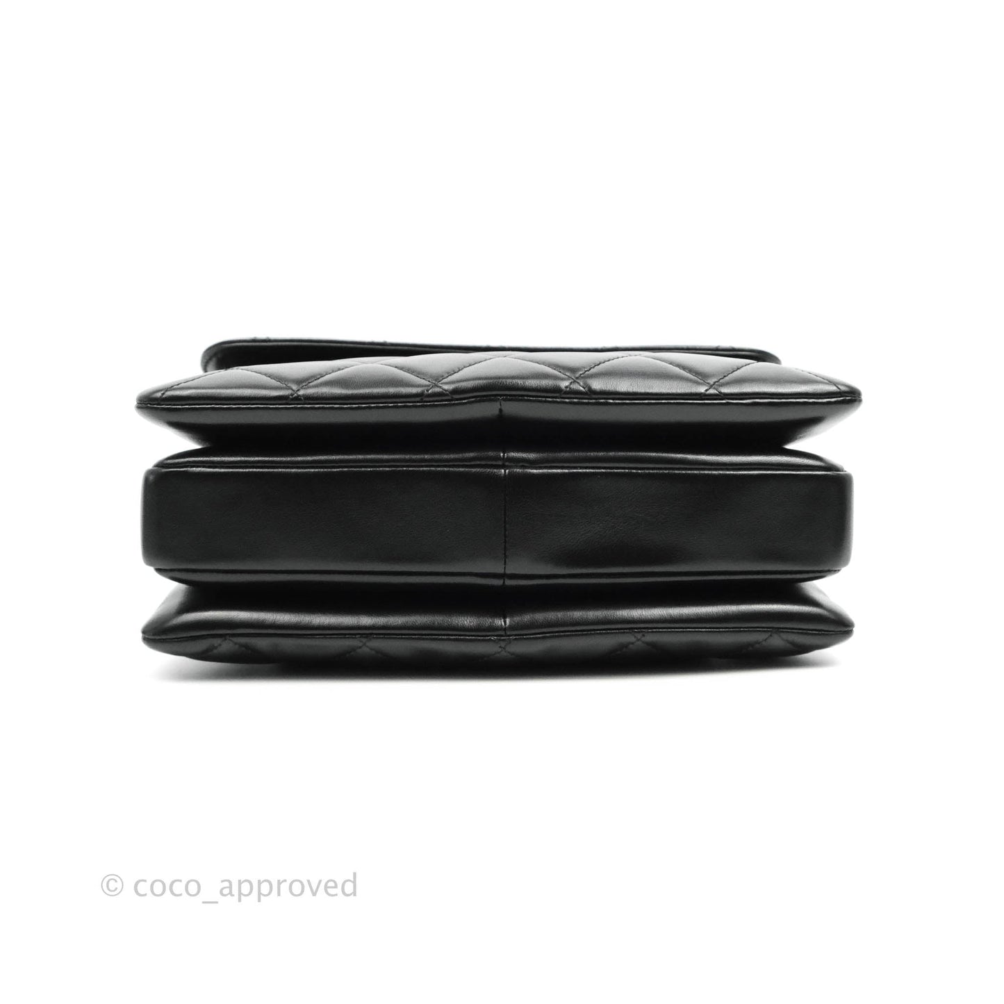 Chanel Small Trendy CC Black Lambskin Gold Hardware