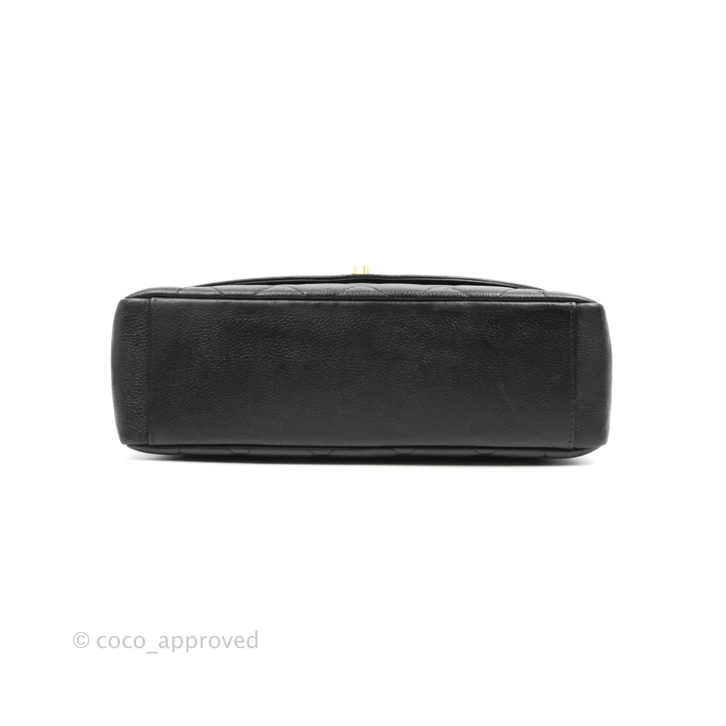 Chanel Vintage Medium Classic Diana Flap Bag Black Caviar 24K Gold Hardware