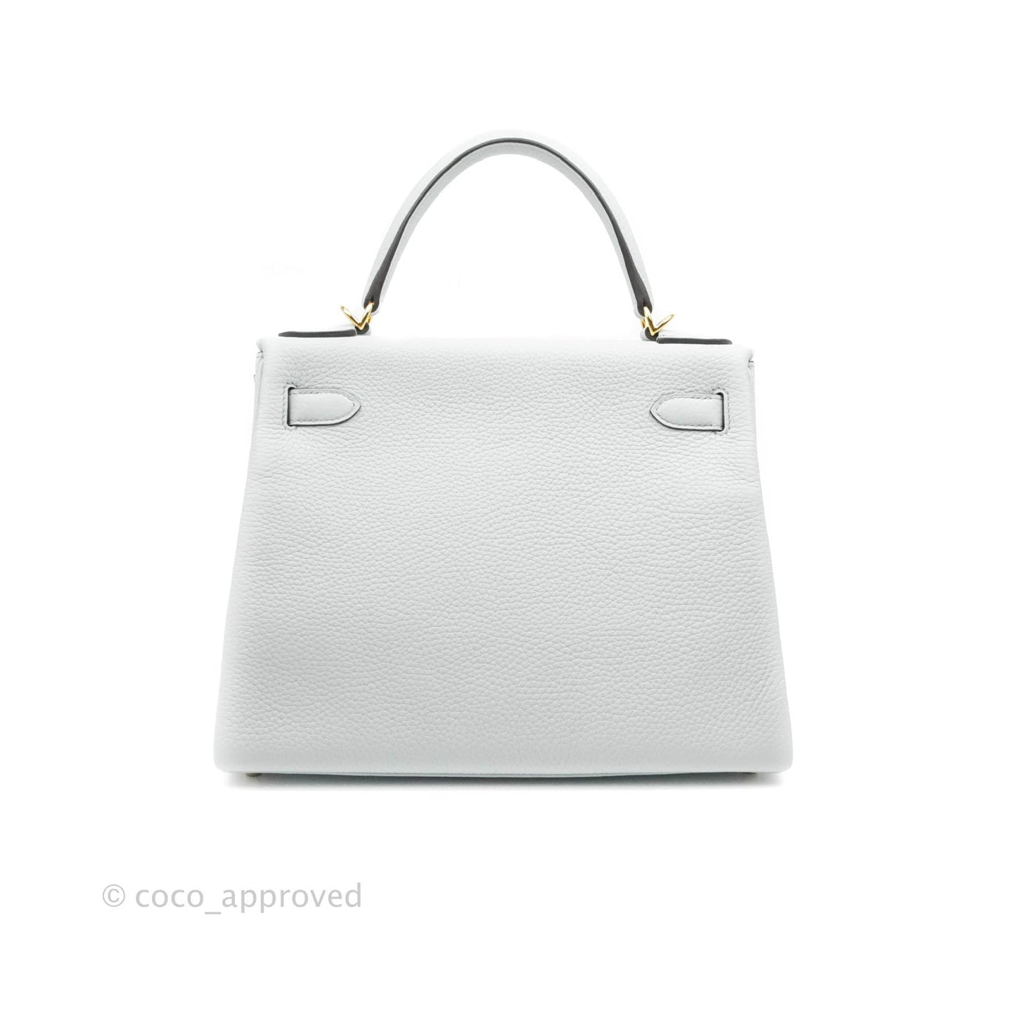 Hermès Kelly 28 Retourne Taurillon Clemence Bleu Pale Gold Hardware