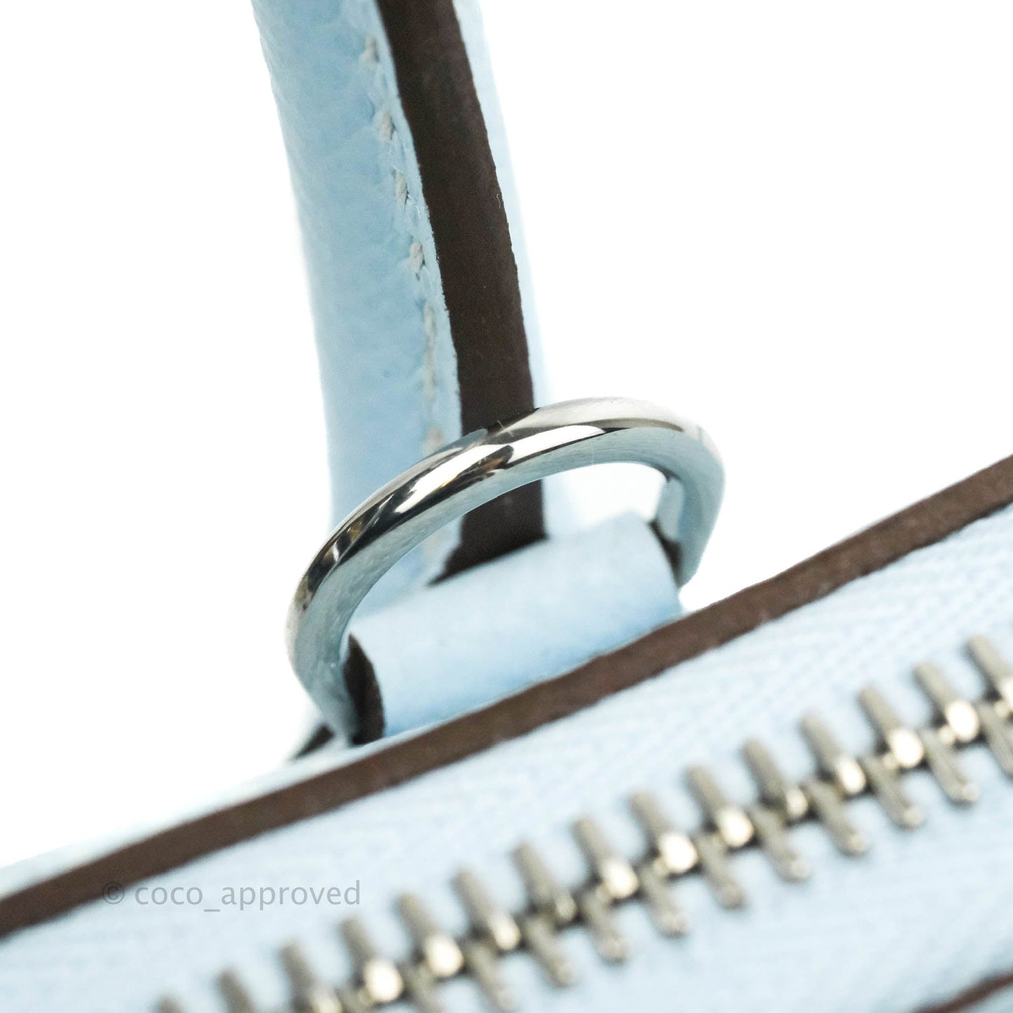 Hermès Bolide 25 Bleu Brume Epsom Palladium Hardware