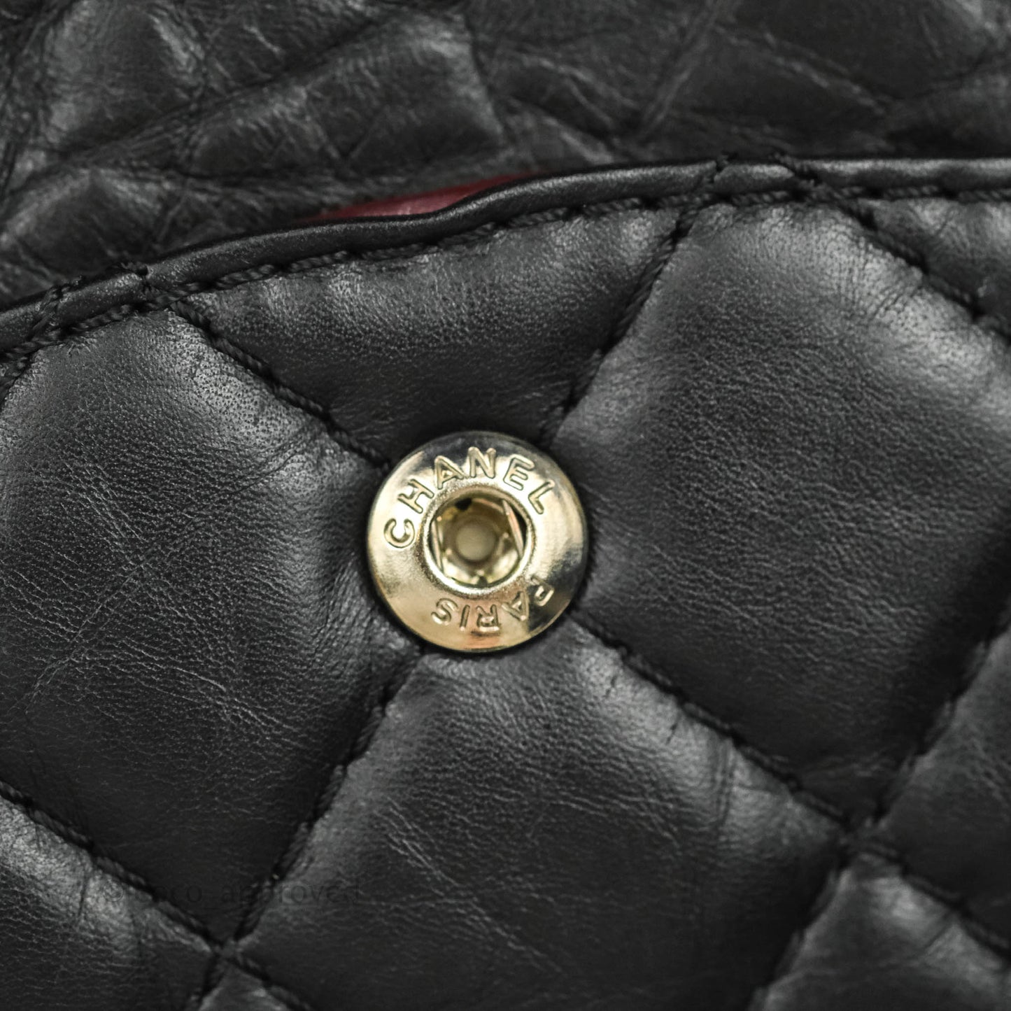 Chanel Quilted Reissue 226 Flap Black Aged Calfskin Ruthenium Hardware