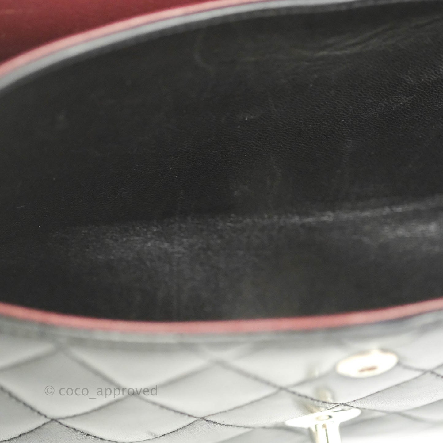 Chanel Classic M/L Medium Double Flap Black Lambskin Silver Hardware