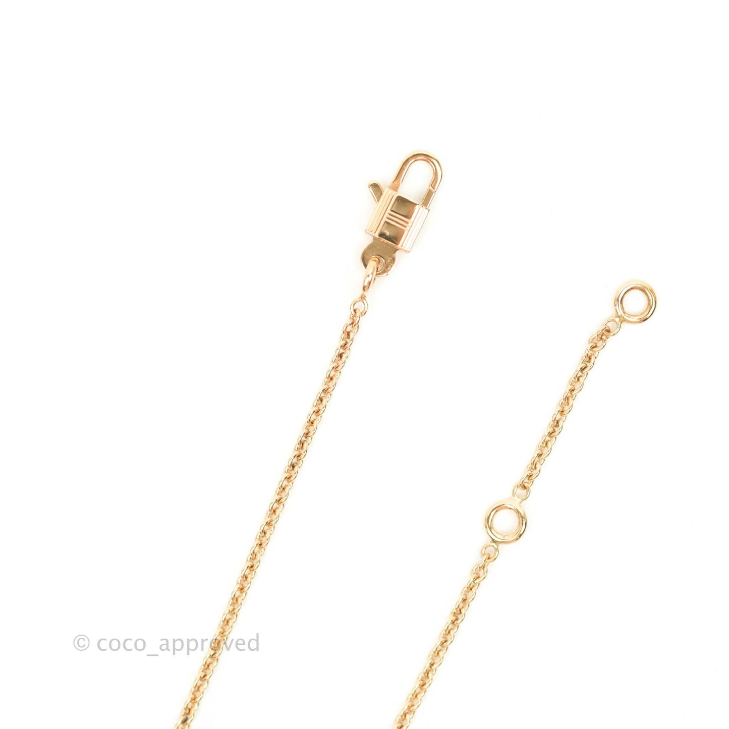 Hermès Birkin Amulette Pendant Necklace Rose Gold