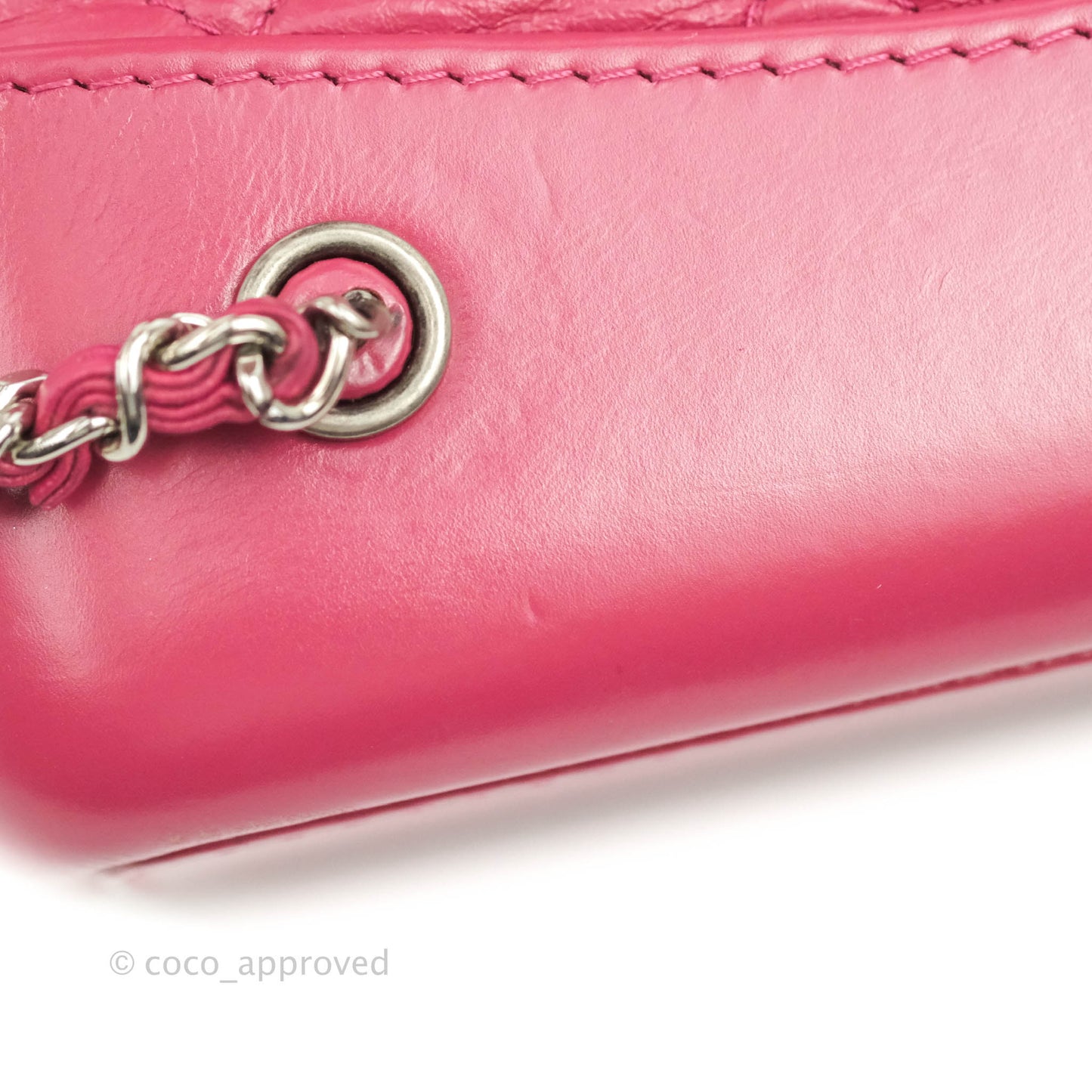 Chanel Gabrielle Backpack Pink Aged Calfskin Small Black