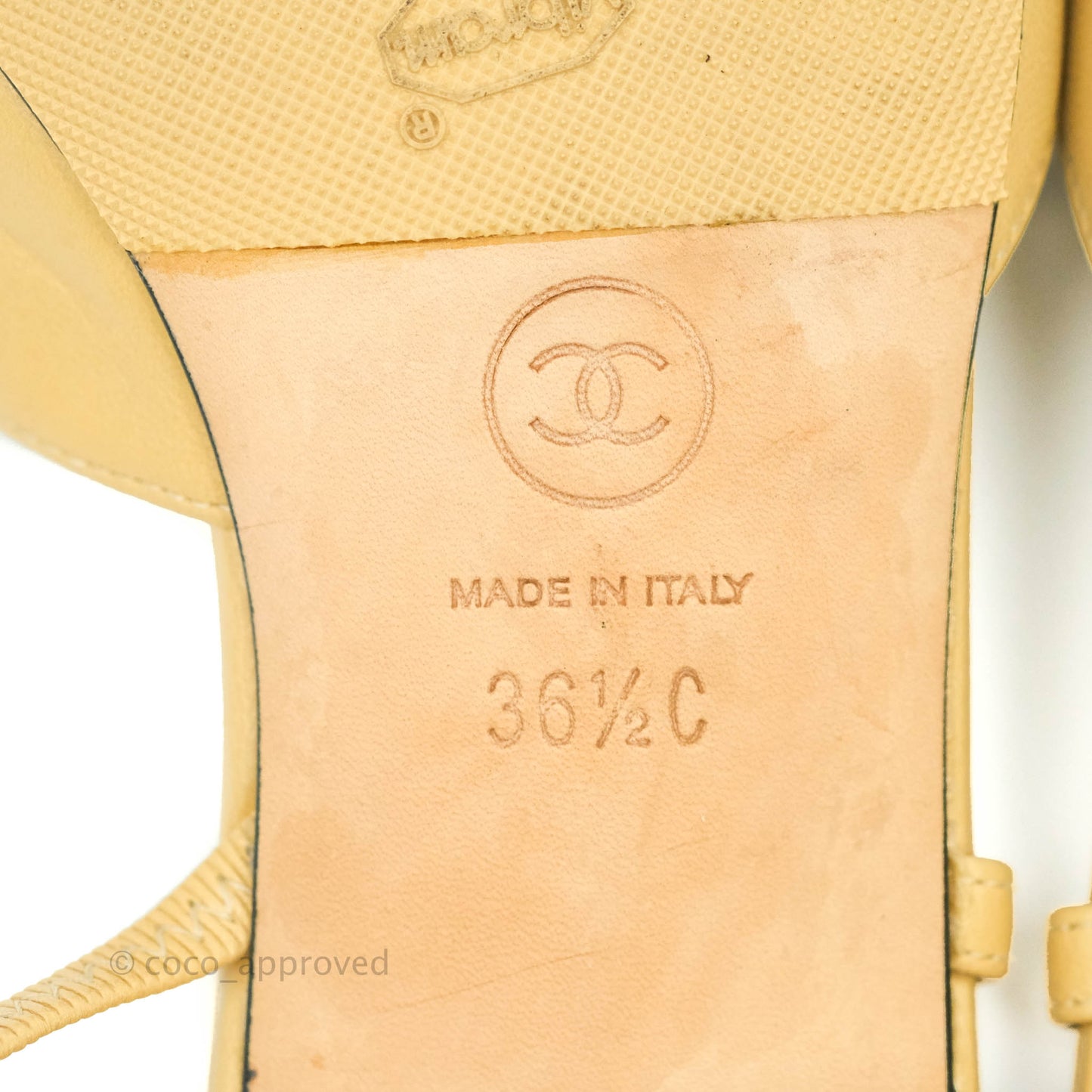 Chanel Classic Slingback Black and Beige Calfskin Size 36.5