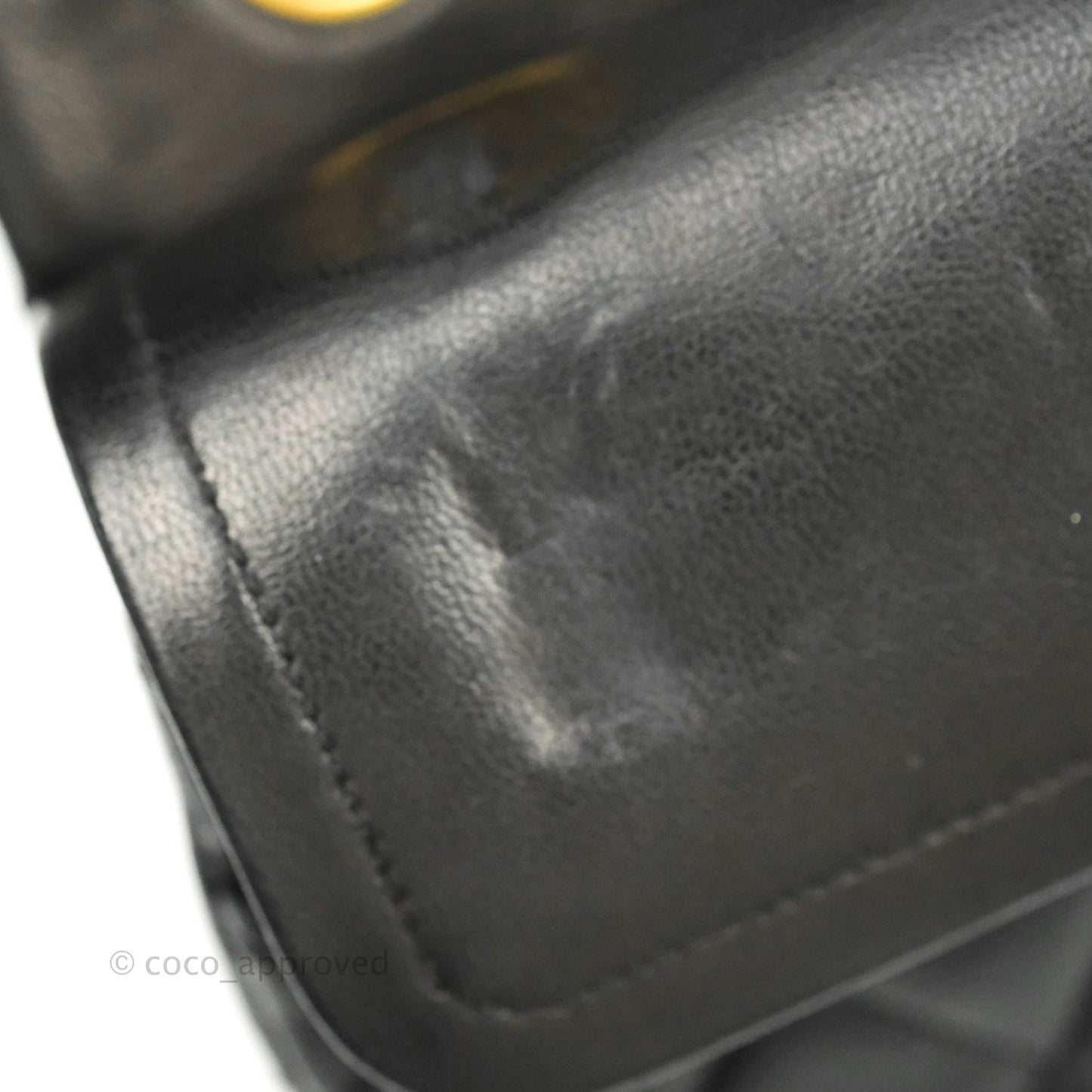Chanel Classic Vintage Small S/M Flap Black Lambskin 24K Gold Hardware