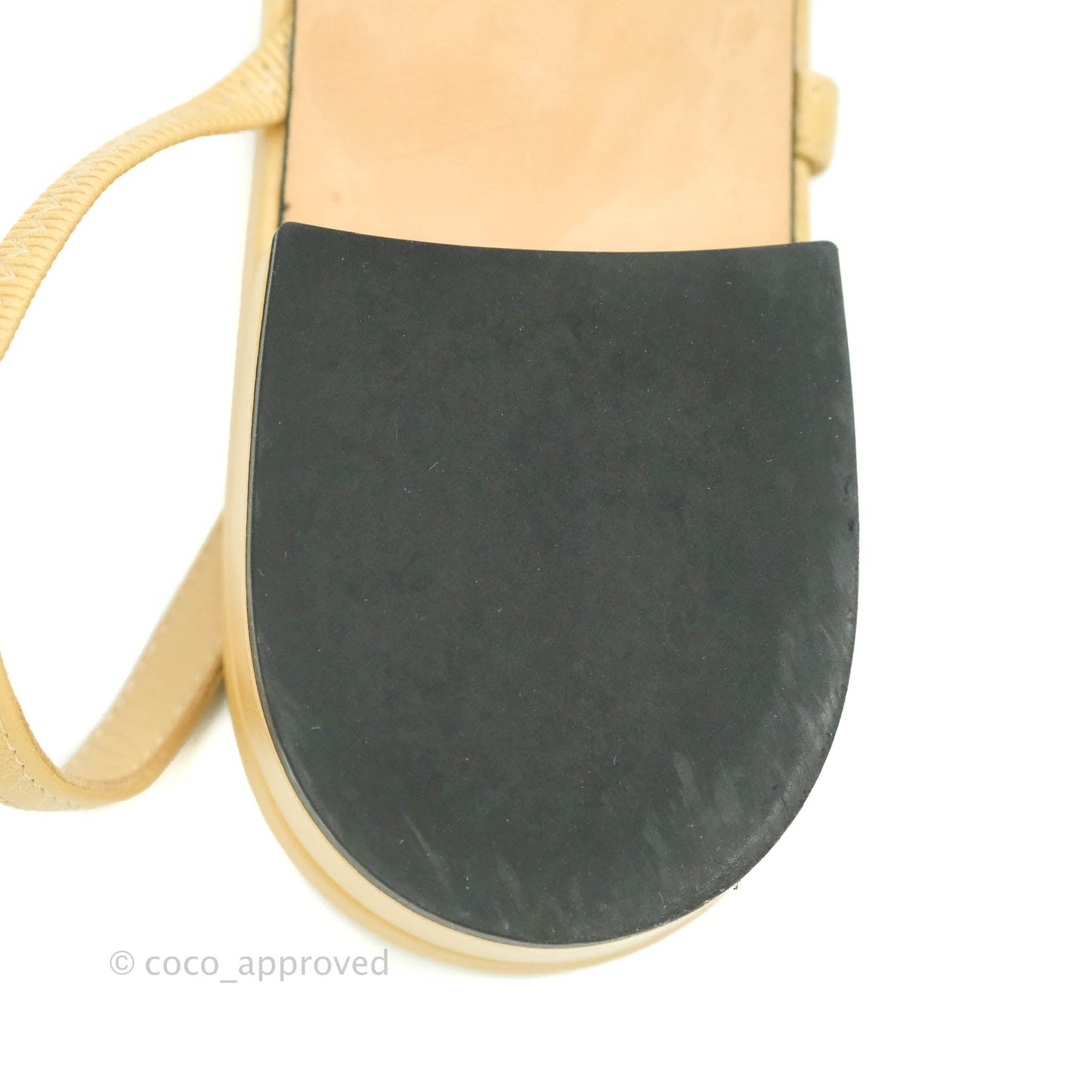 Chanel Classic Slingback Black and Beige Calfskin Size 36.5