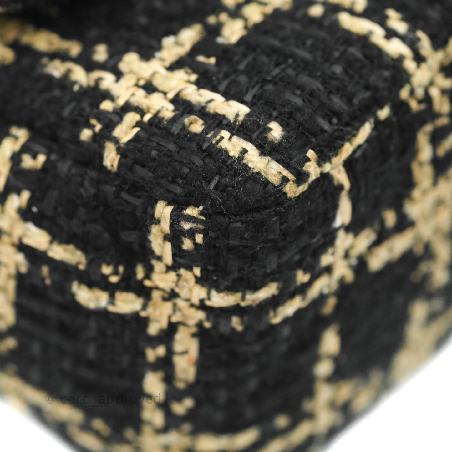 Chanel 19 Small Tweed Black Beige Mixed Hardware