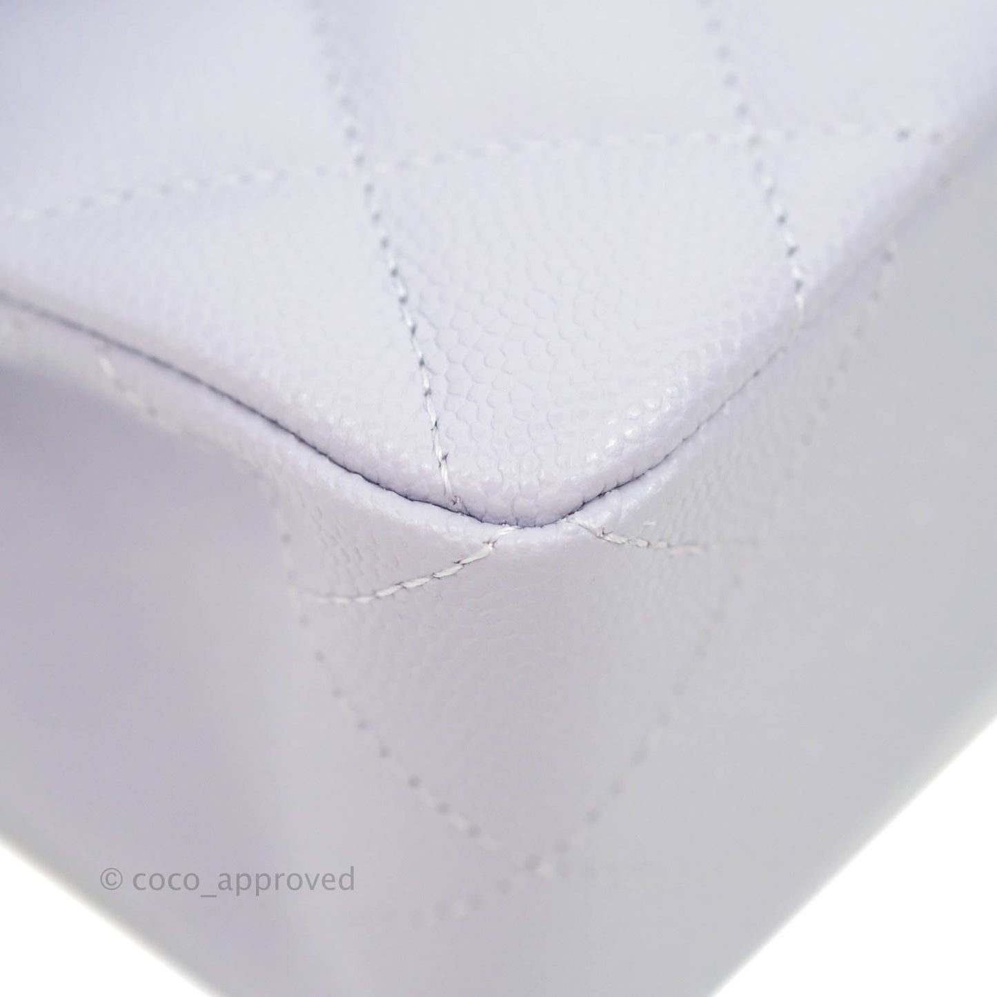 Chanel Classic Small S/M Flap Lilac Caviar Silver Hardware 21K