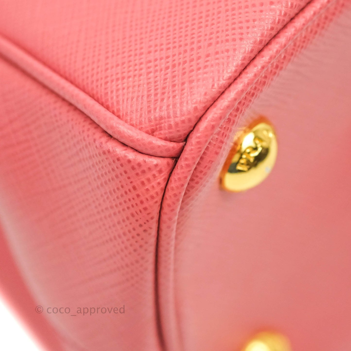 Prada Small Lux Galleria Bag Tamaris Saffiano Gold Hardware