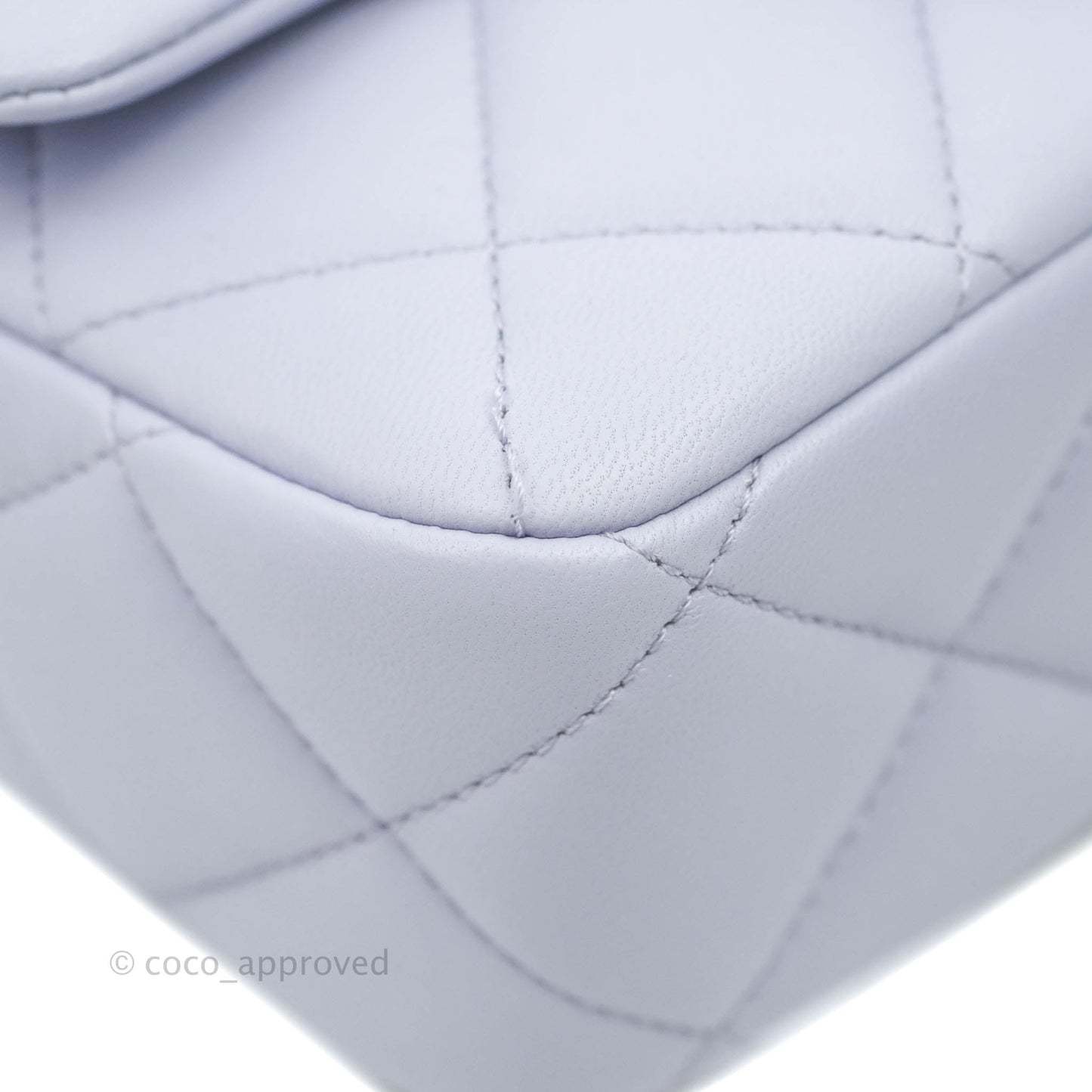 Chanel Quilted My Perfect Mini With Pearl Lilac Lambskin Silver Hardware