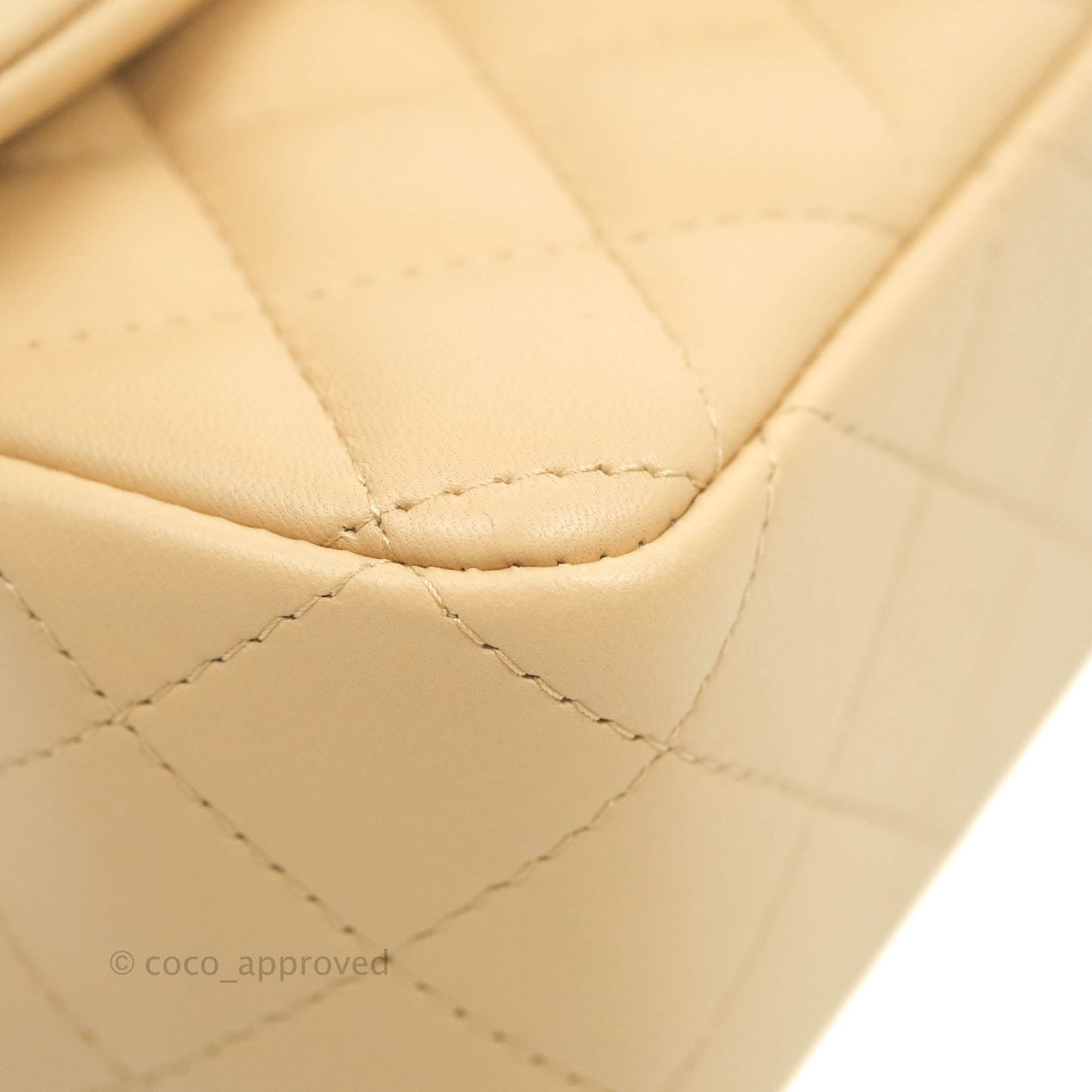 Chanel Classic Mini Rectangular Flap Beige Lambskin Gold Hardware 22C