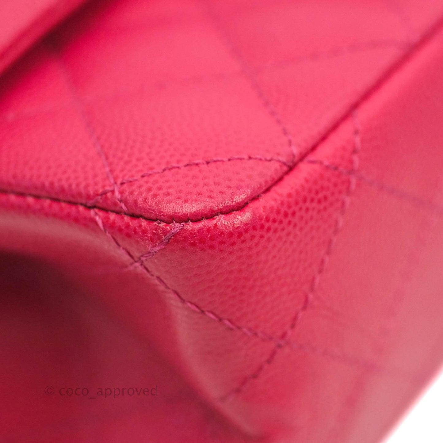 Chanel Reissue 224 Flap Quilted Fuschia Pink Caviar Aged Gold Hardware