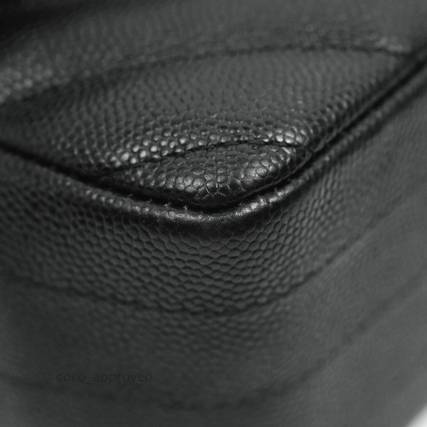 Chanel Chevron Mini Rectangular Flap Black Caviar Gold Hardware 18B