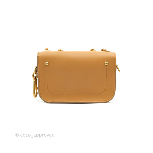 Chanel Quilted Flap With Coin Purse Caramel Calfskin Aged Gold Hardware 19K