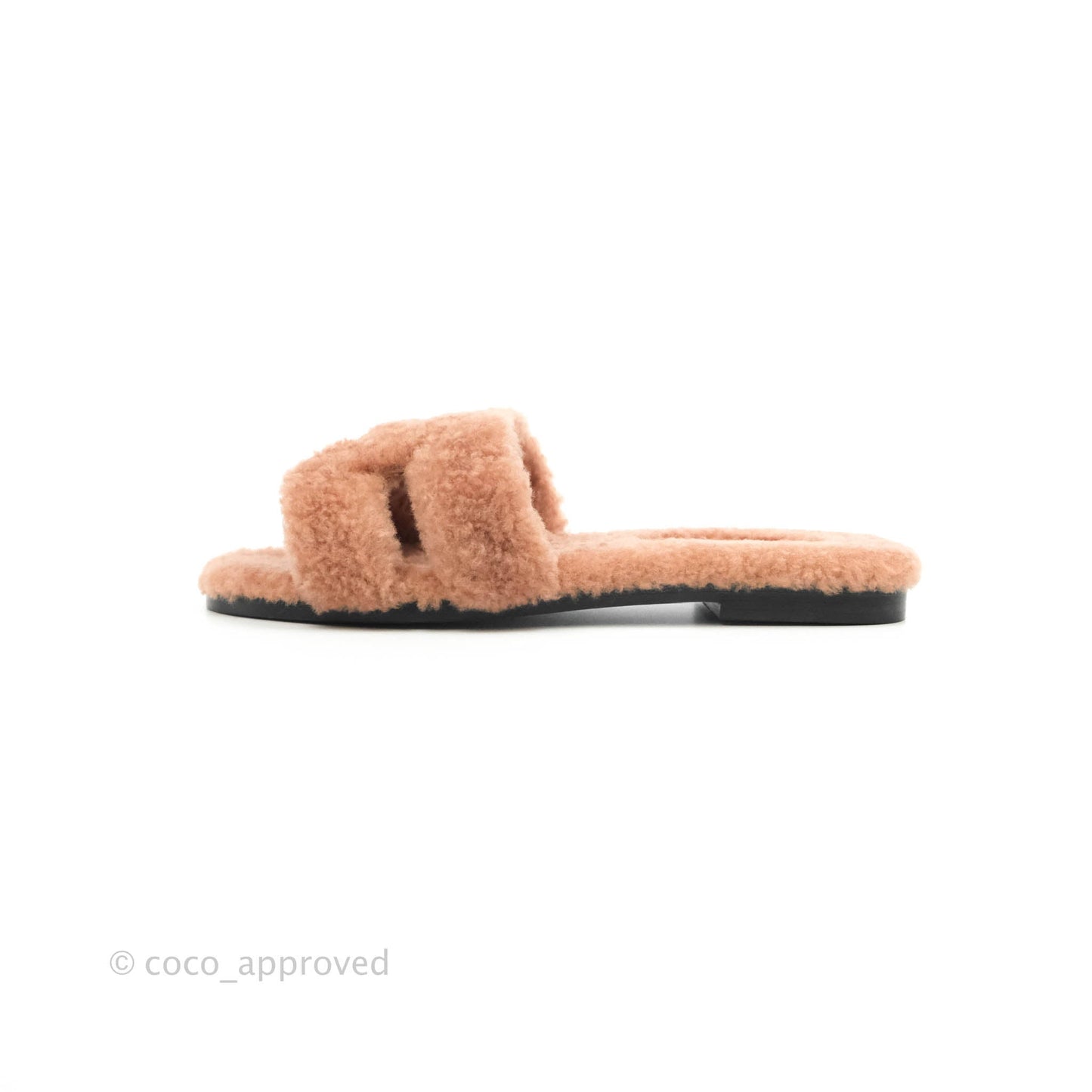 Hermès Teddy Oran Sandals in Rose Aube Size 36