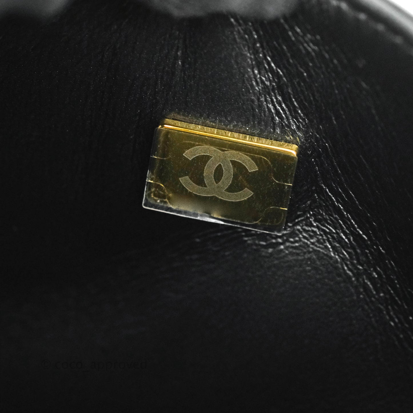 Chanel Classic Small S/M Flap Black Lambskin Rose Pink-Gold Hardware