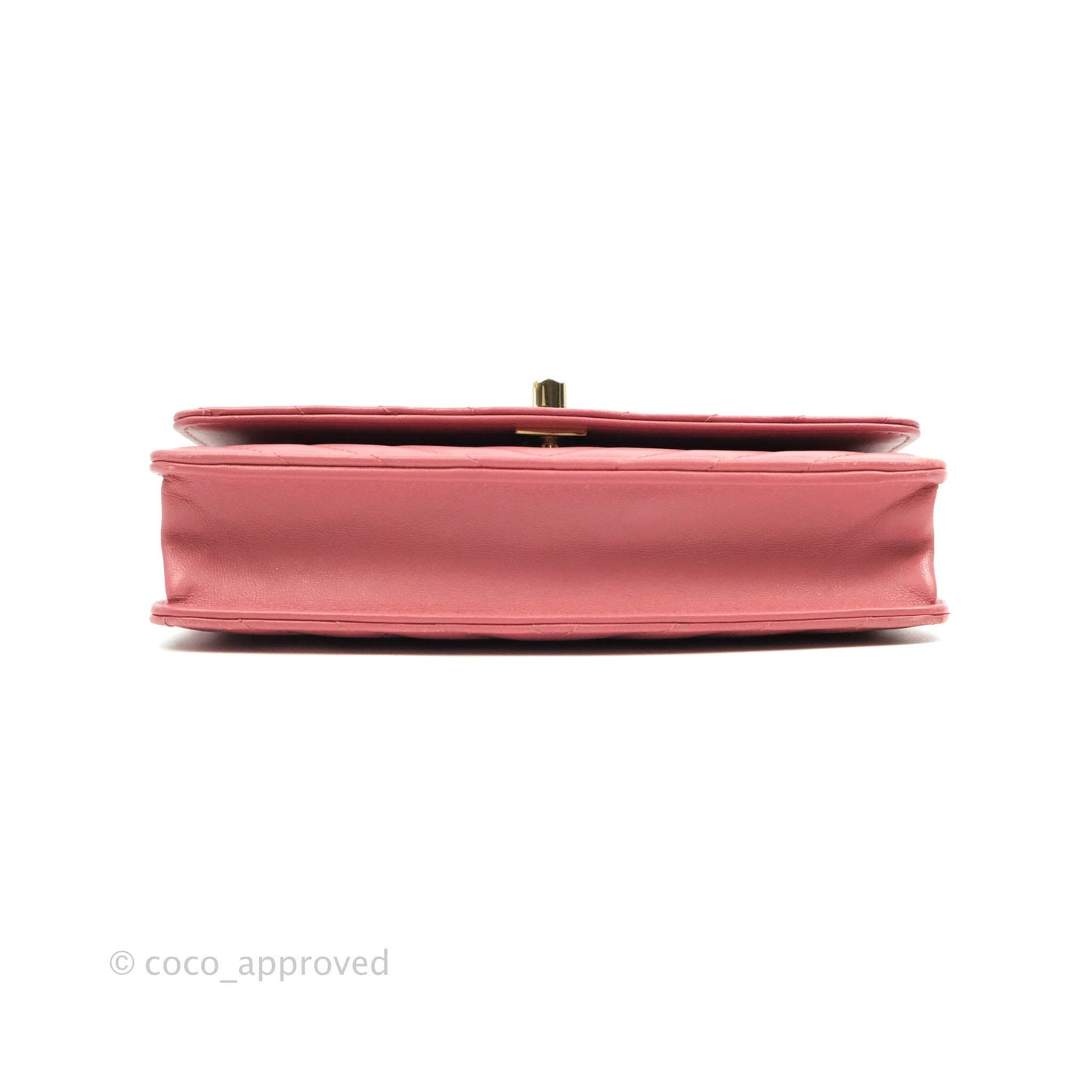Chanel Trendy CC WOC Wallet on Chain Chevron Pink Lambskin Gold Hardware